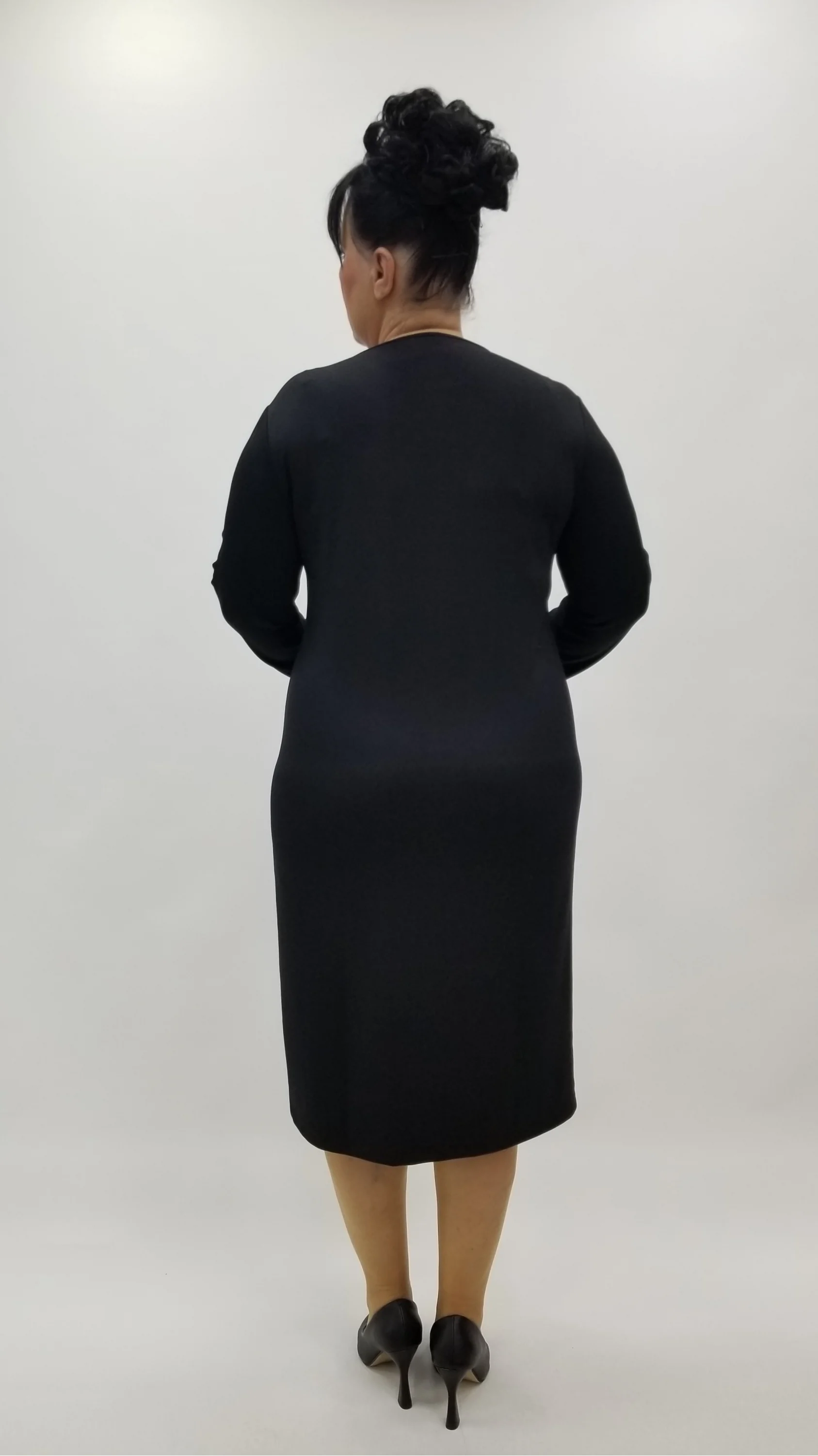 Miraggio Büyük Beden Elbise 4346 SİYAH