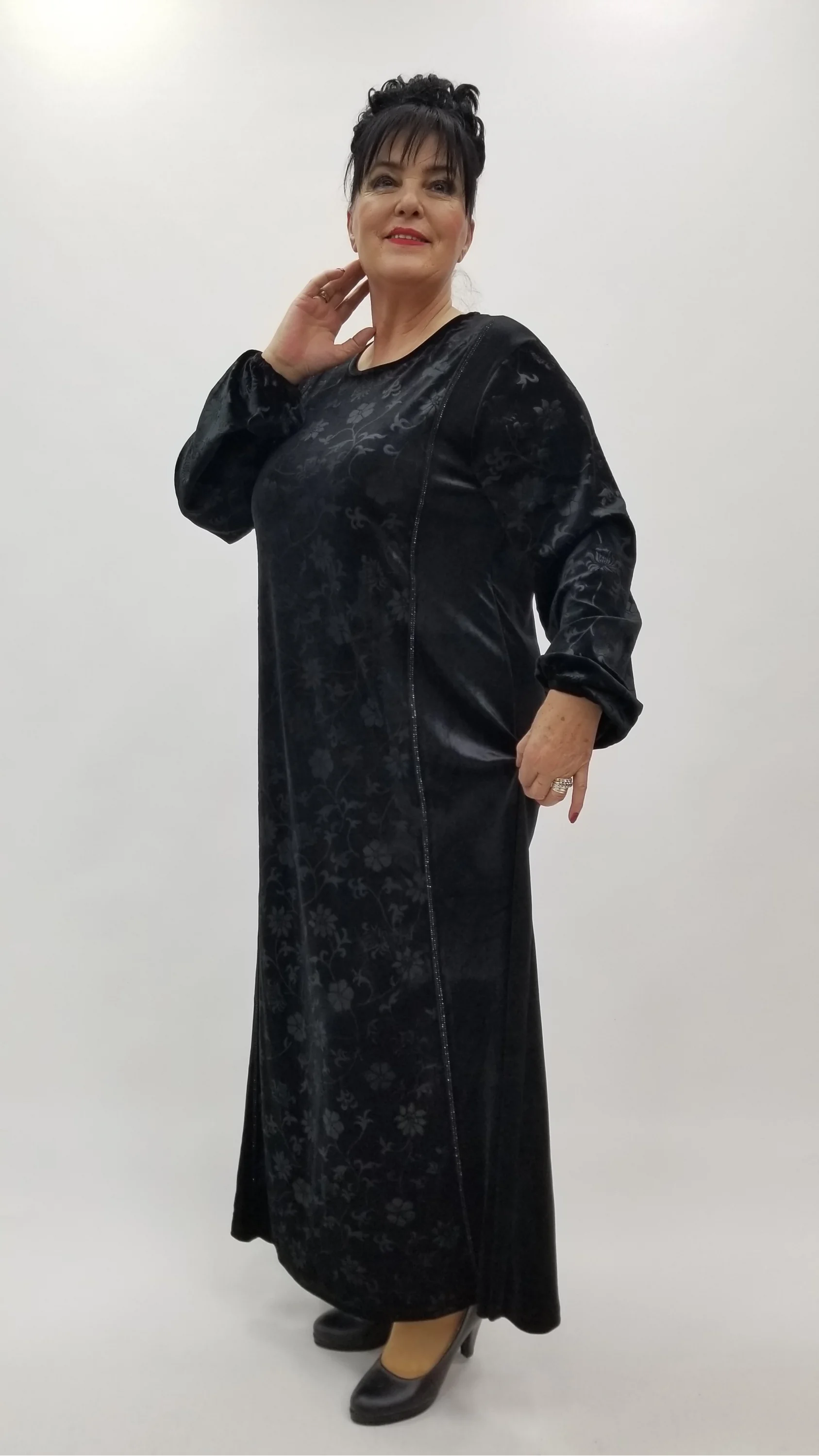 Miraggio Büyük Beden Elbise 4351 SİYAH