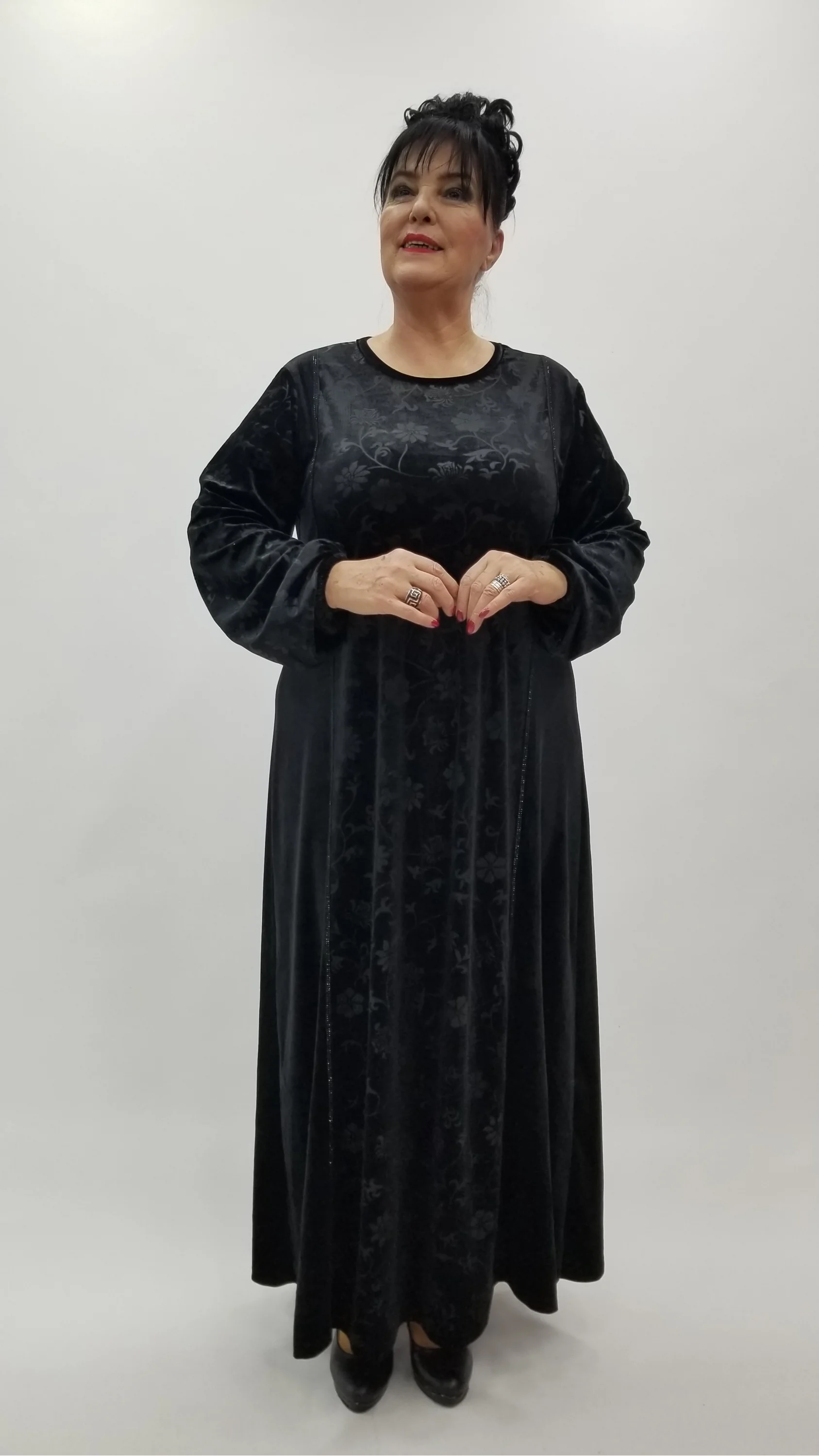 Miraggio Büyük Beden Elbise 4351 SİYAH