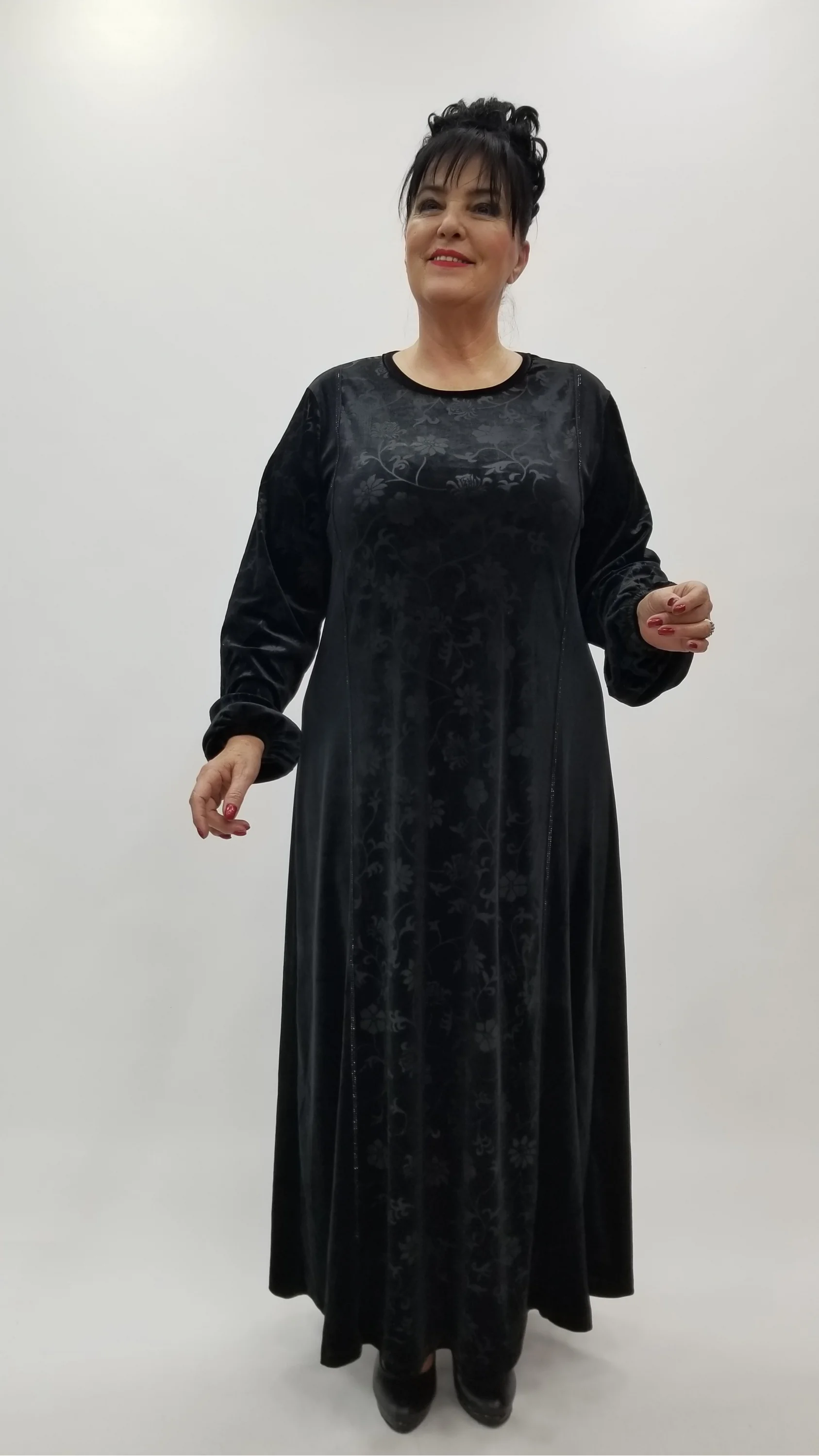 Miraggio Büyük Beden Elbise 4351 SİYAH