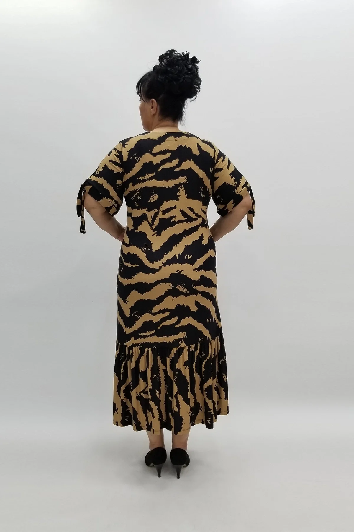 Miraggio Büyük Beden Elbise 97741 SİYAH