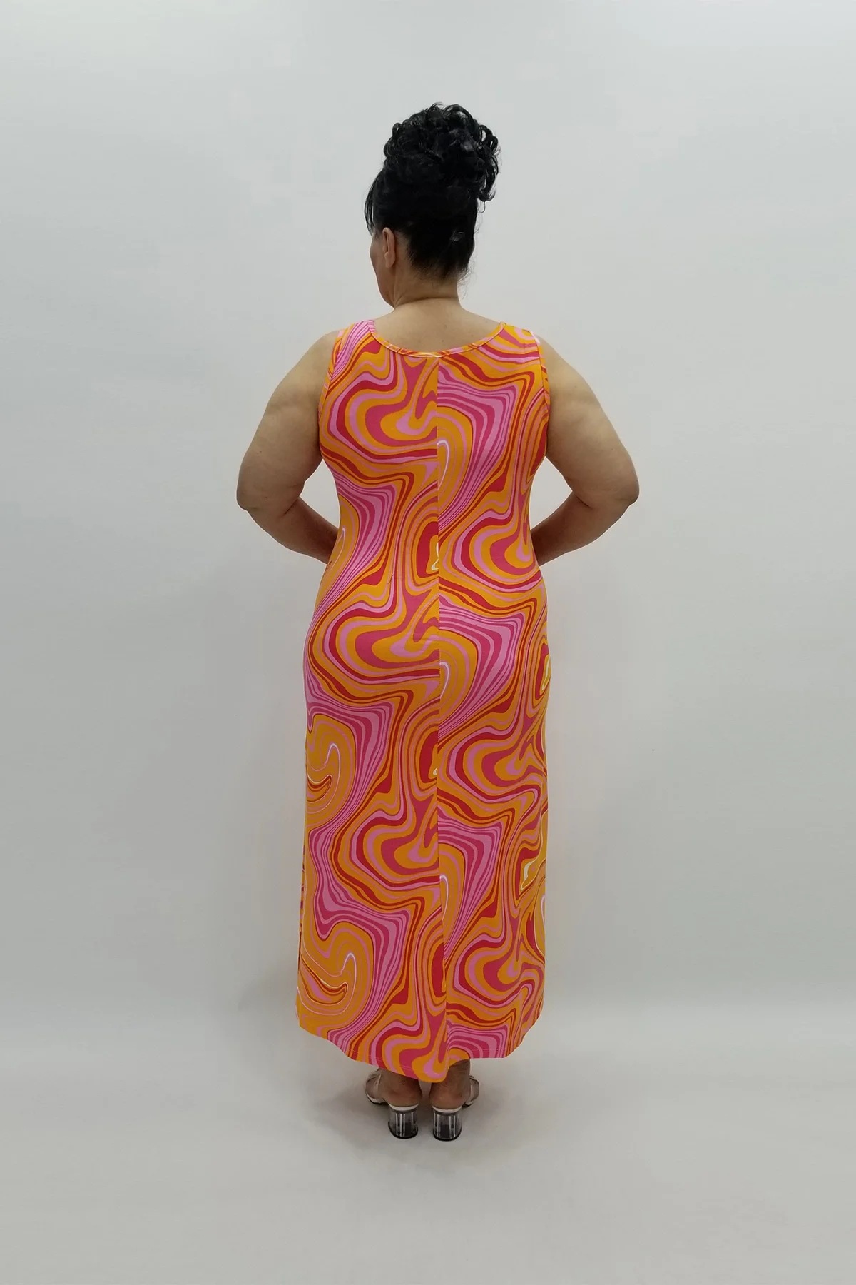 Miraggio Büyük Beden Elbise 97743 ORANJ