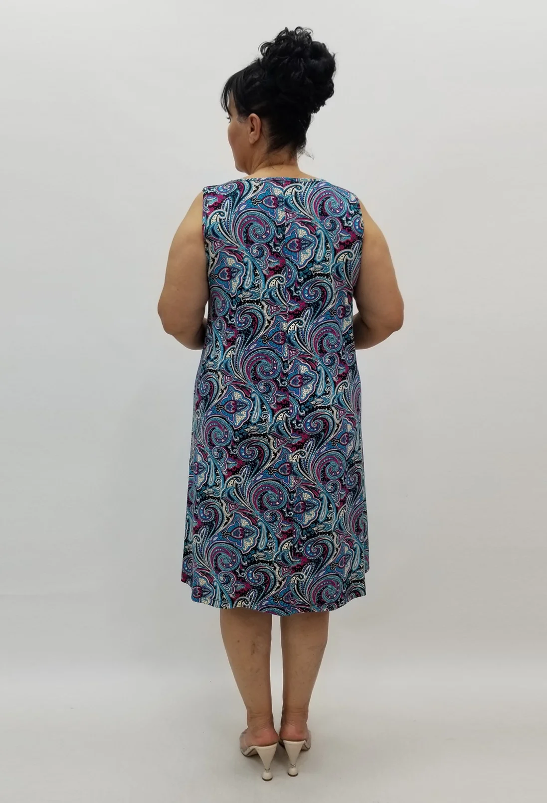 Miraggio Büyük Beden Elbise 97974 MAVİ