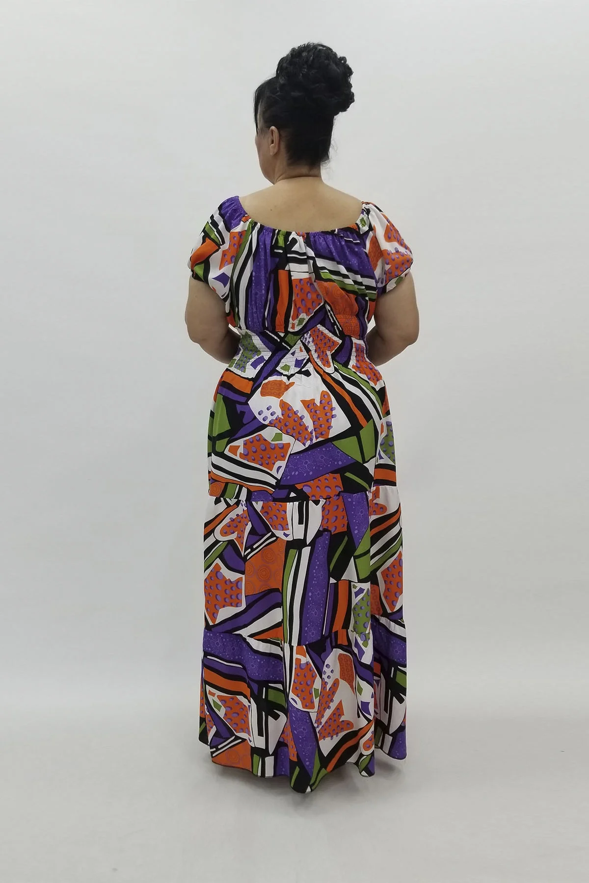 Miraggio Büyük Beden Elbise 98621 MOR