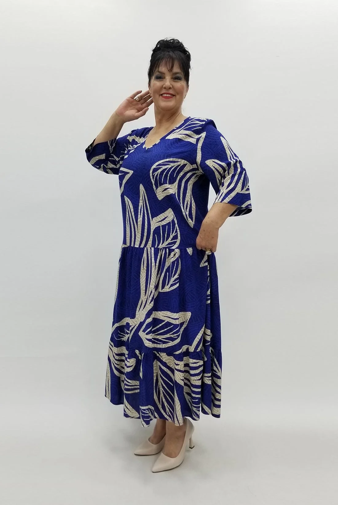 Miraggio Büyük Beden Elbise 98801 SAKS