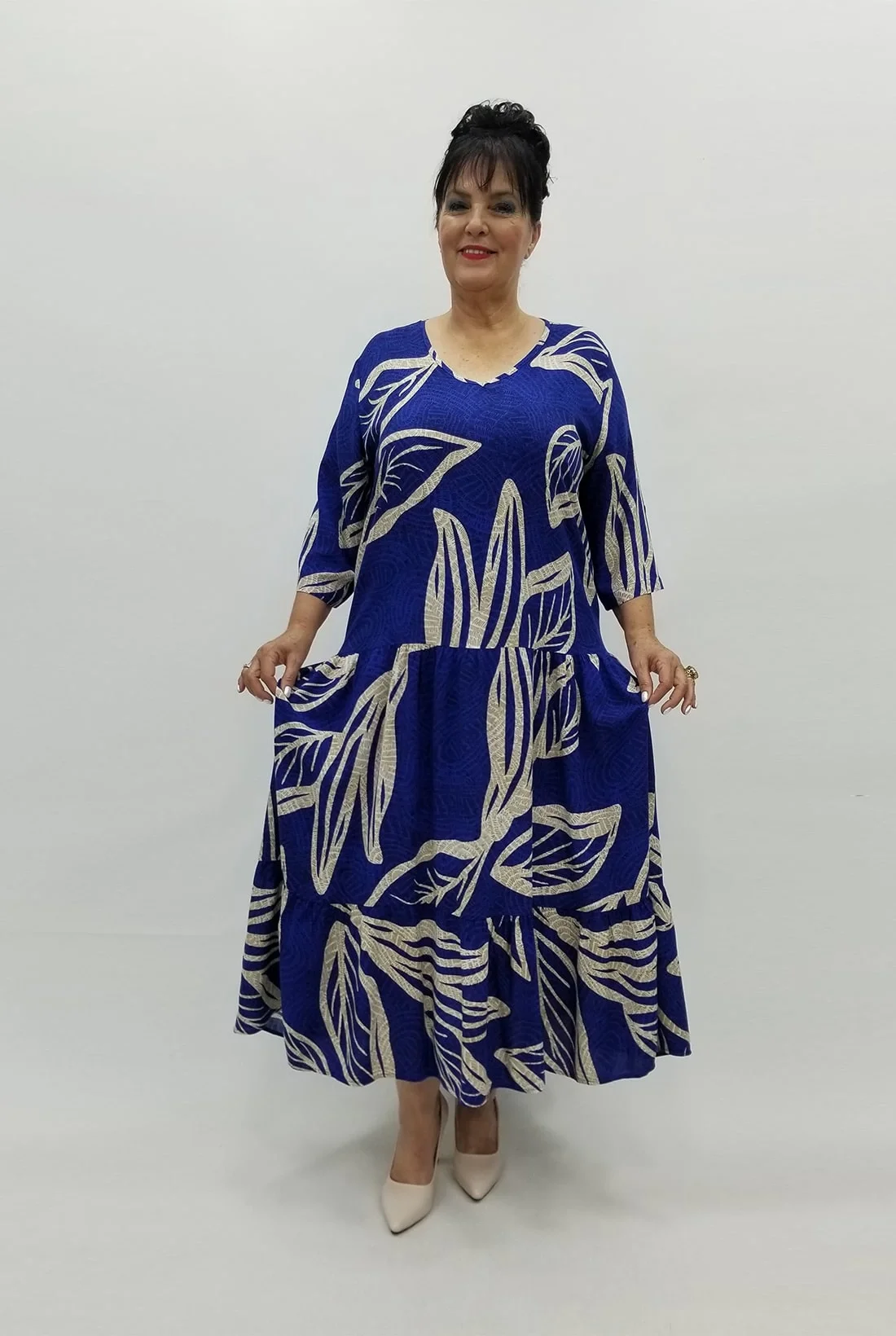 Miraggio Büyük Beden Elbise 98801 SAKS