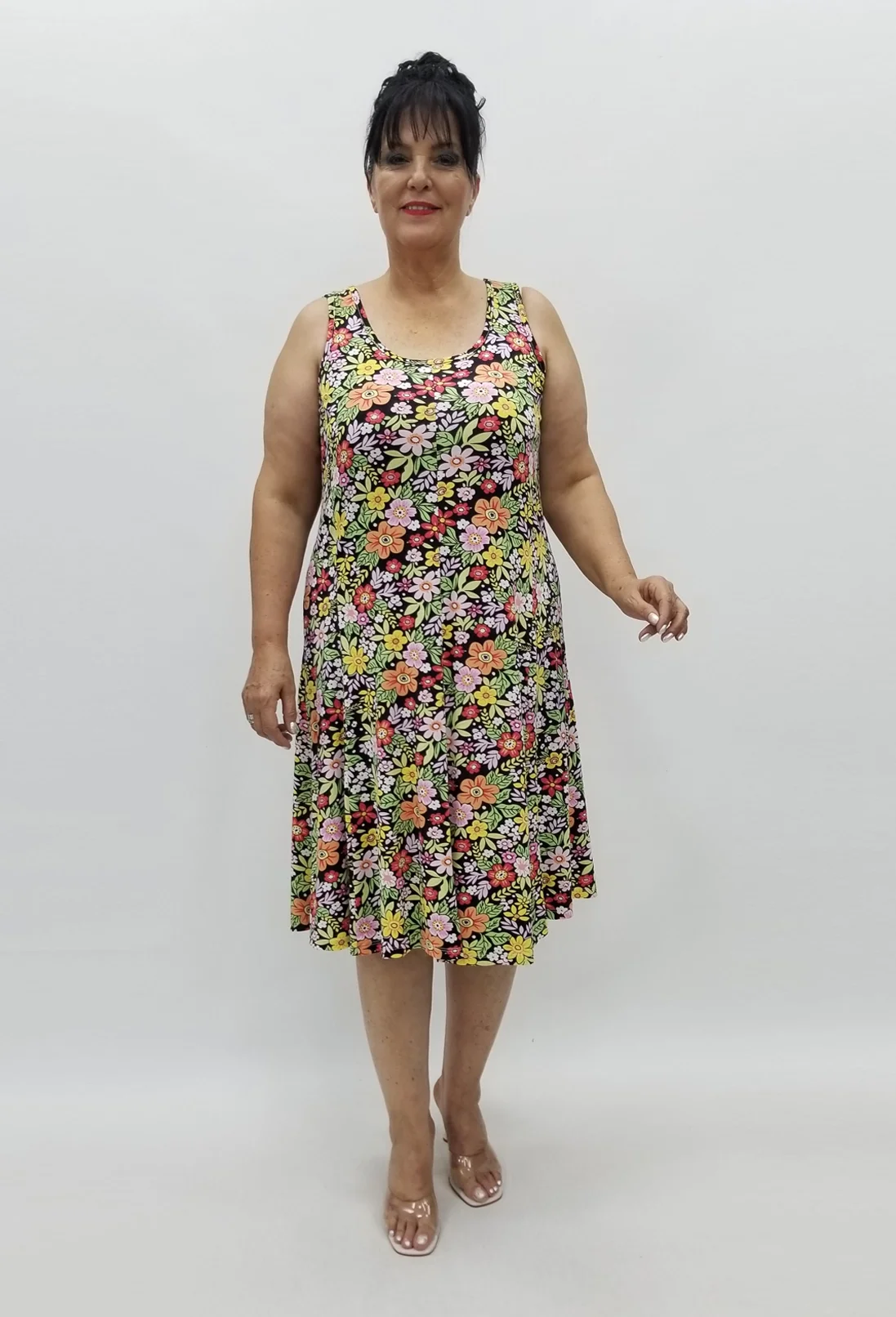 Miraggio Büyük Beden Elbise 98853 SİYAH