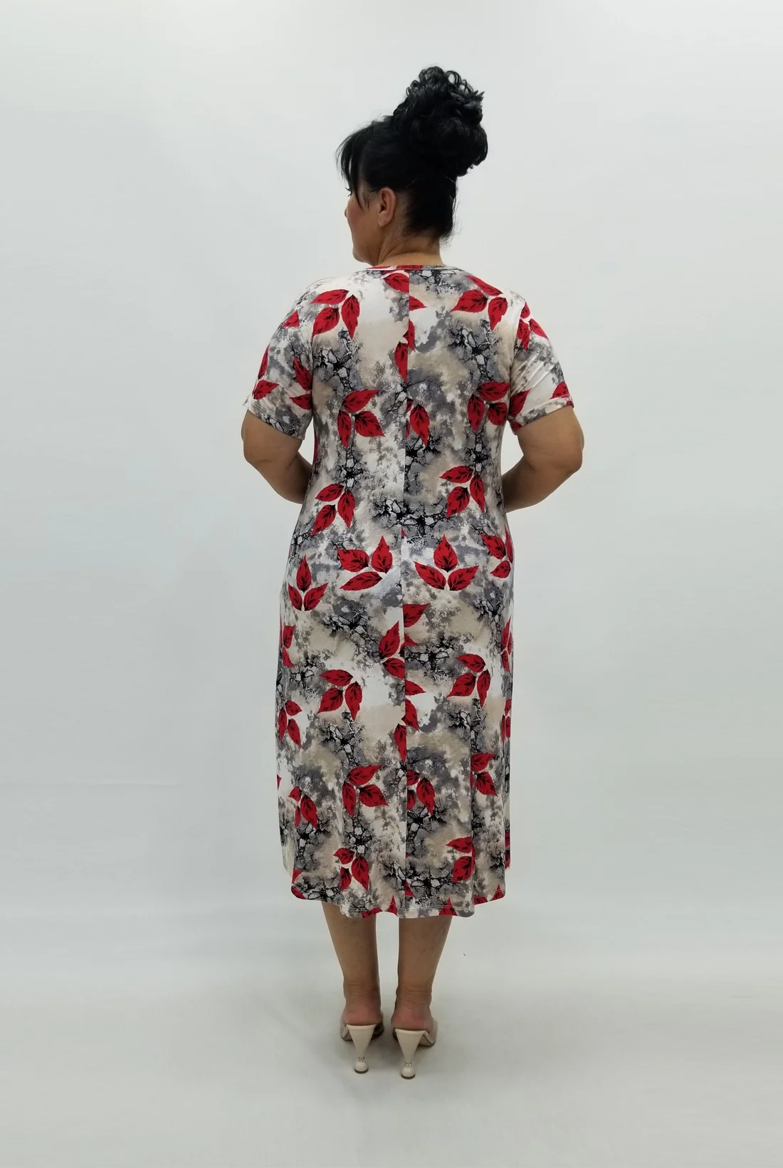 Miraggio Büyük Beden Elbise 98903 KIRMIZI