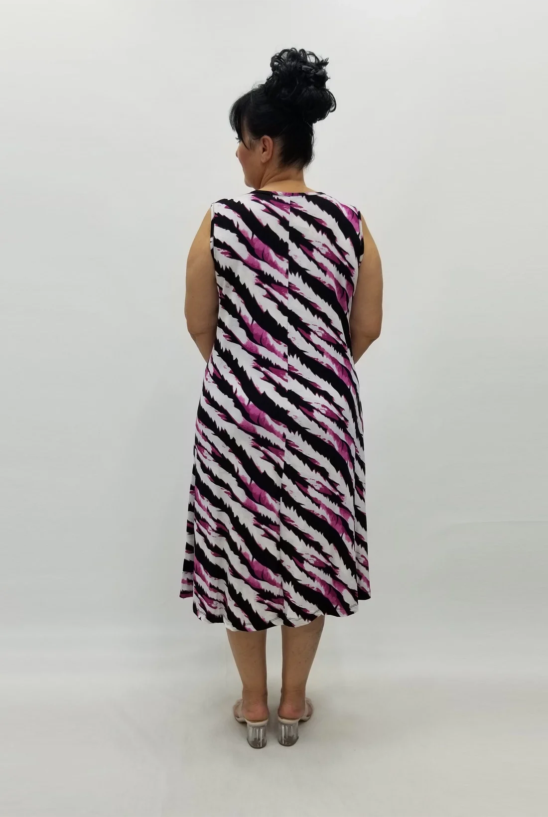 Miraggio Büyük Beden Elbise 98906 FUŞYA