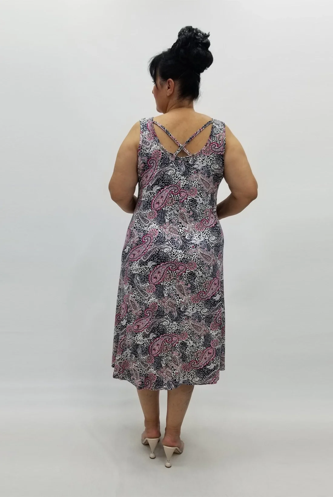 Miraggio Büyük Beden Elbise 98914 PEMBE