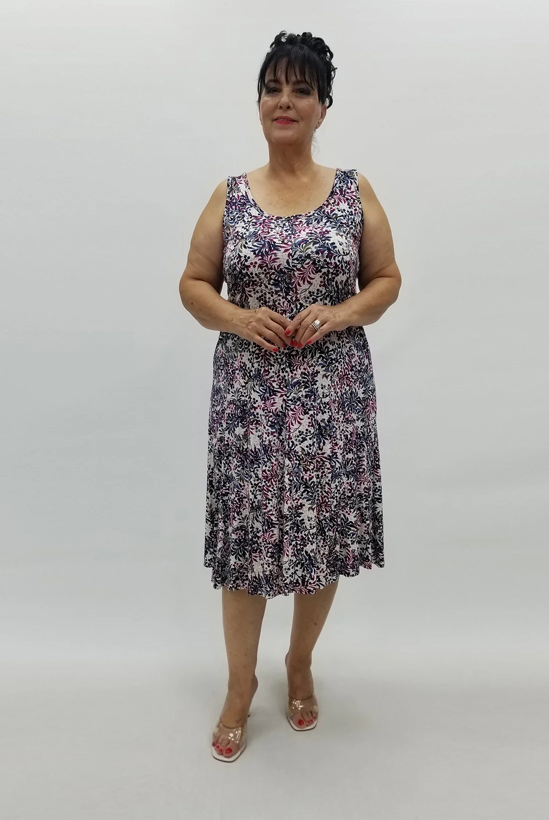 Miraggio Büyük Beden Elbise 98915 MÜRDÜM