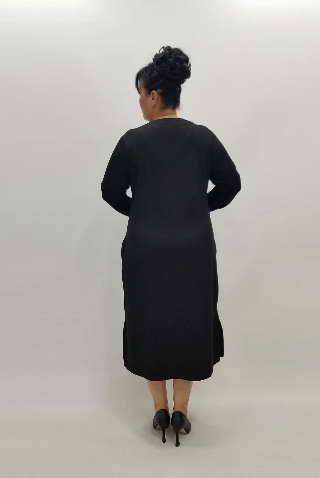 Miraggio Büyük Beden Elbise 99021 SİYAH