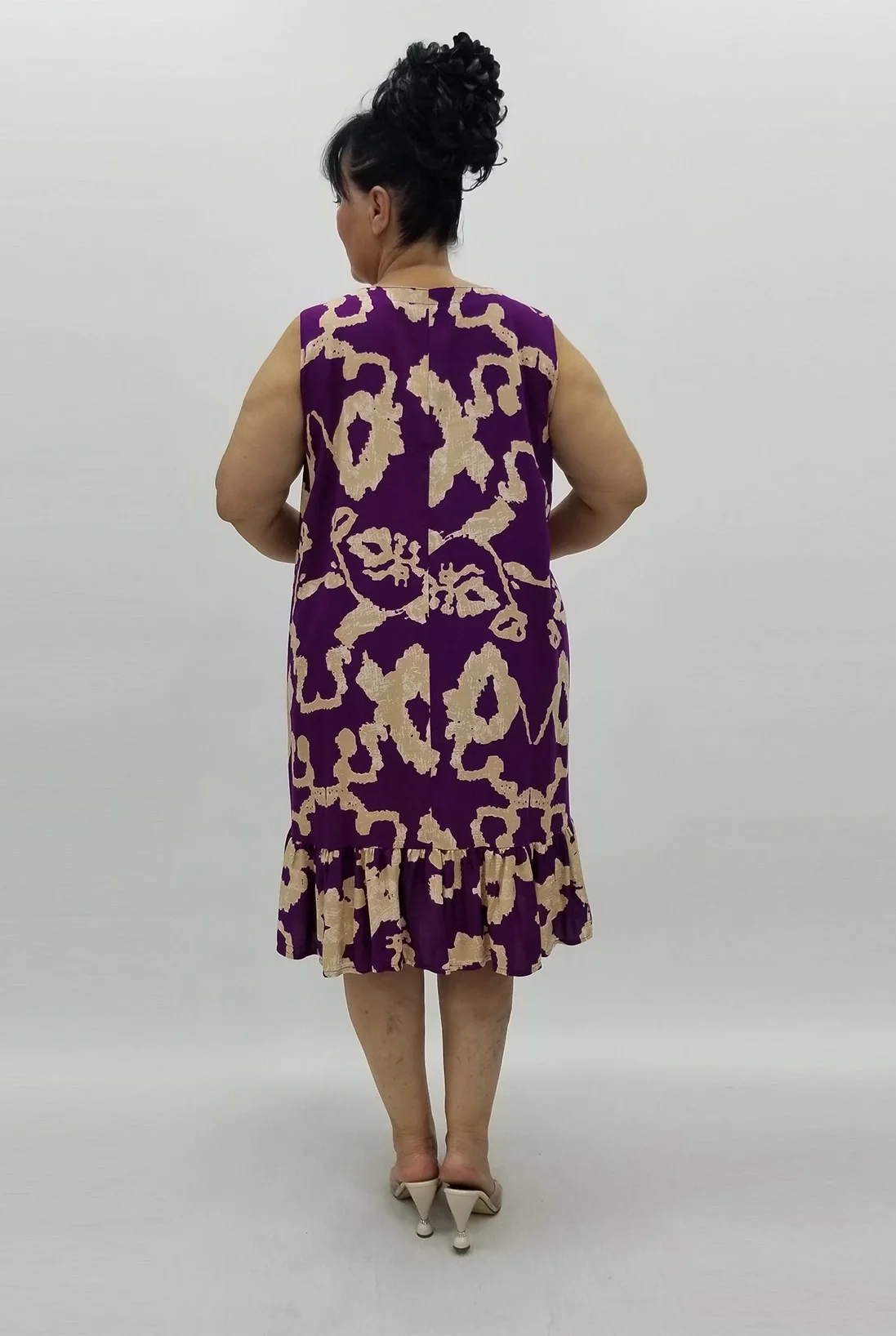 Miraggio Büyük Beden Elbise 99074 MÜRDÜM