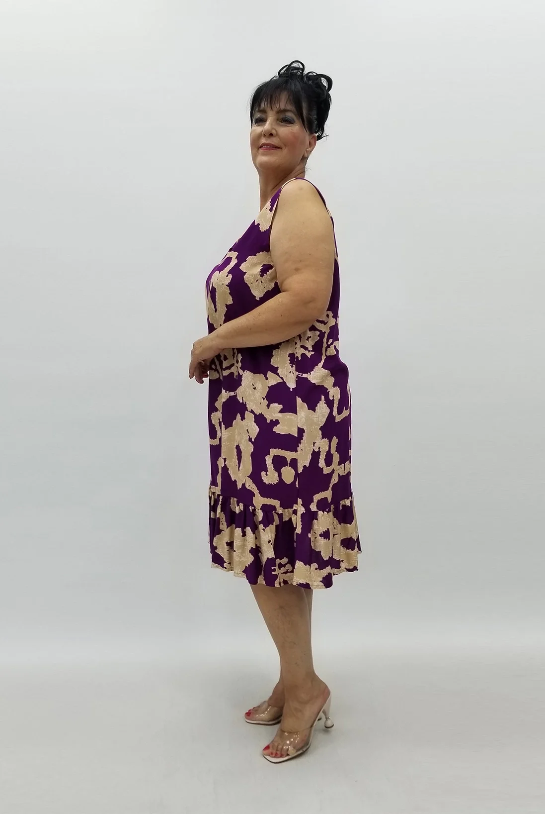 Miraggio Büyük Beden Elbise 99074 MÜRDÜM