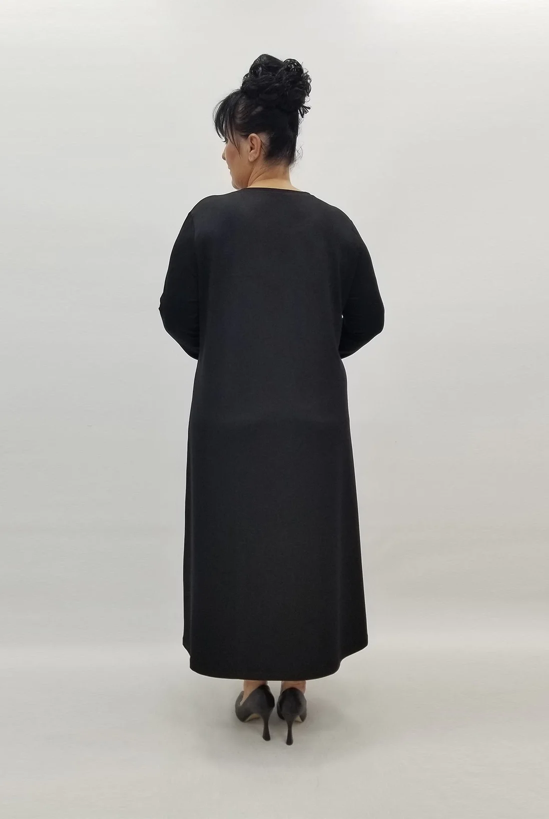 Miraggio Büyük Beden Elbise 99099 SİYAH