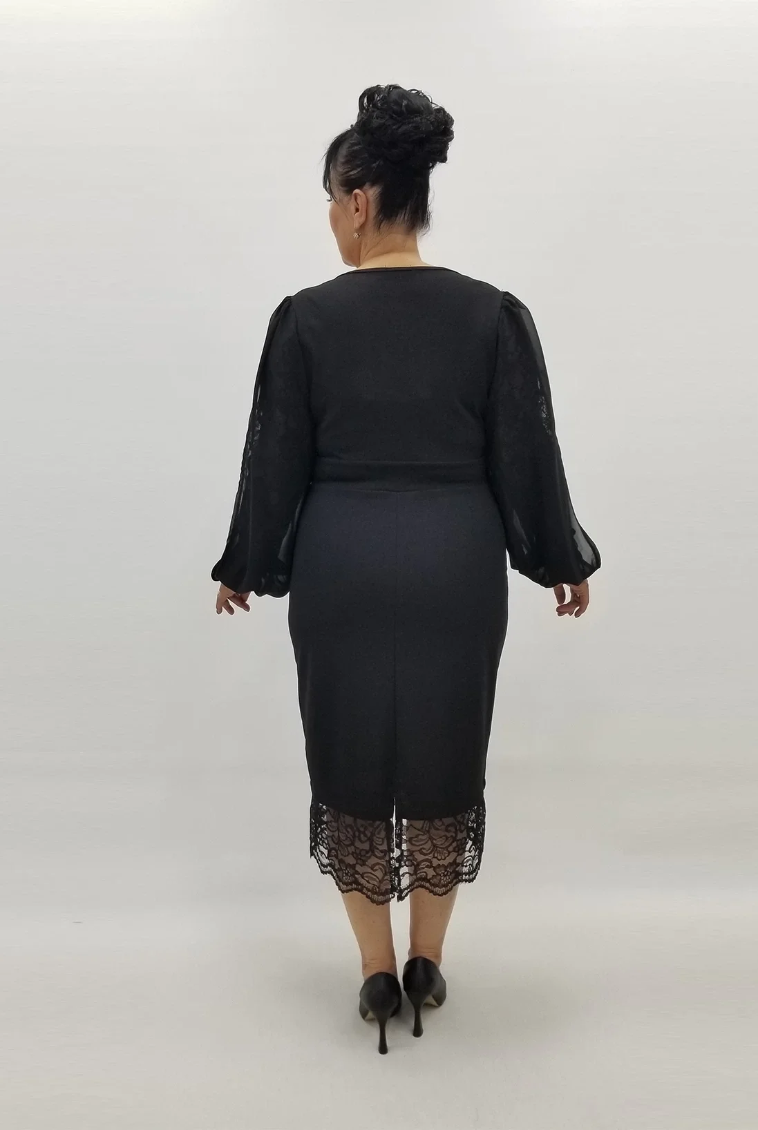 Miraggio Büyük Beden Elbise 99112 SİYAH