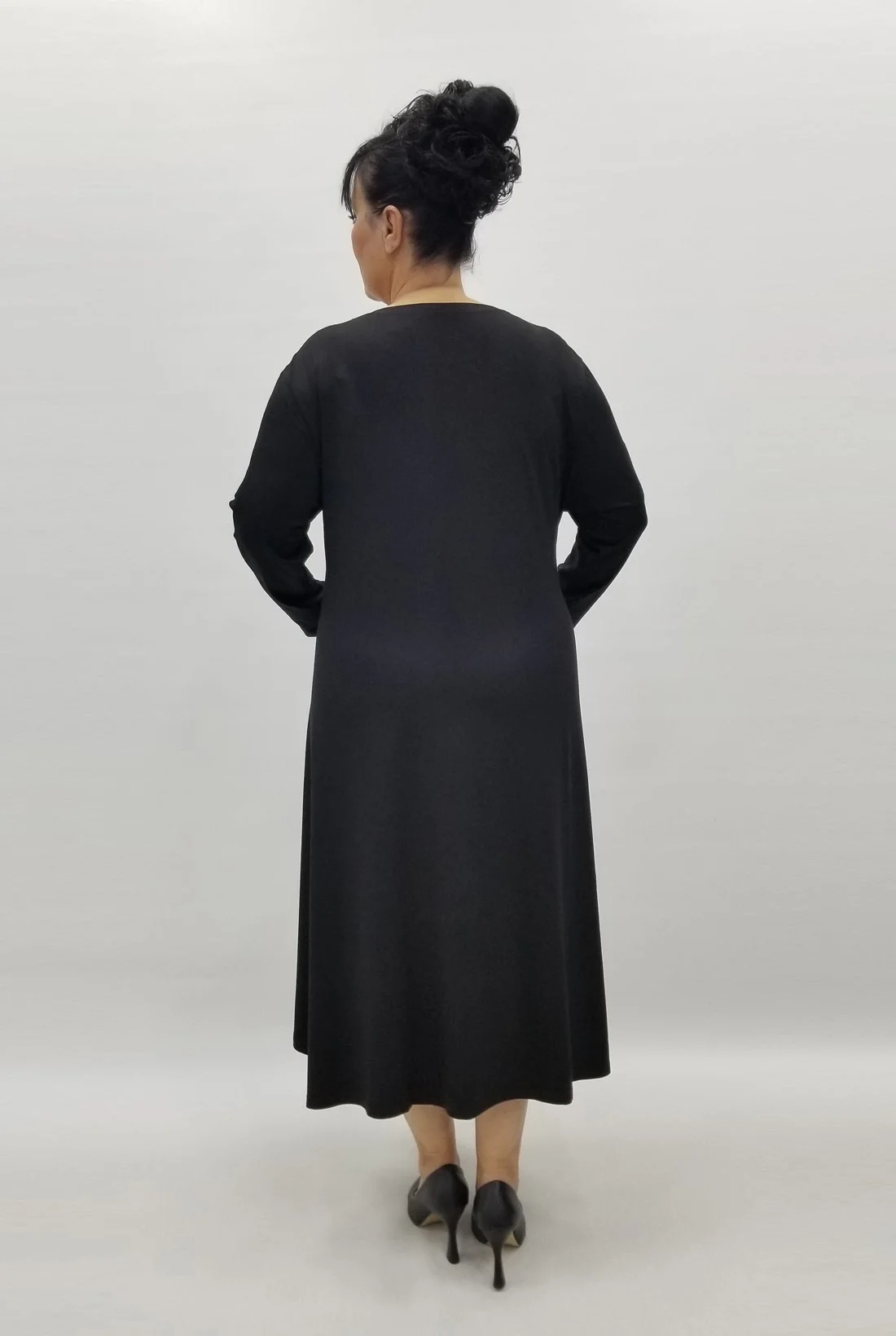 Miraggio Büyük Beden Elbise 99267 SİYAH/BEYAZ