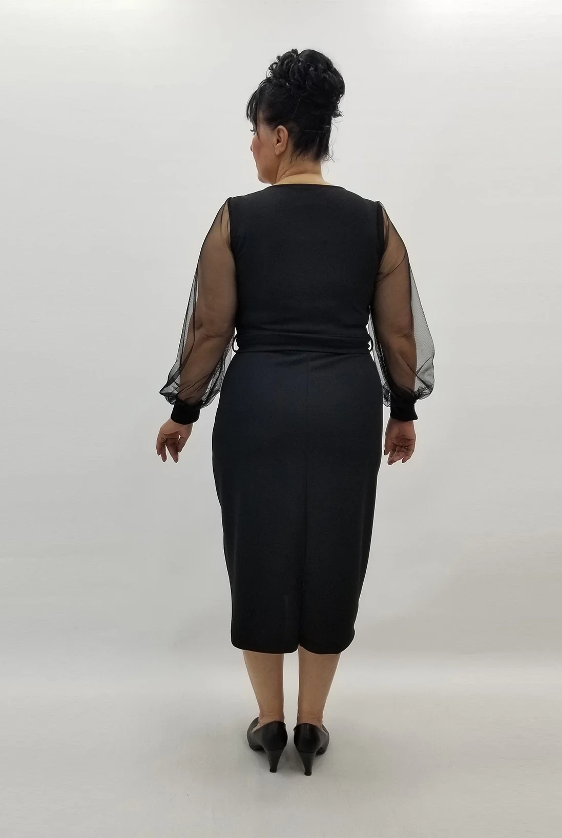 Miraggio Büyük Beden Elbise 99323 SİYAH