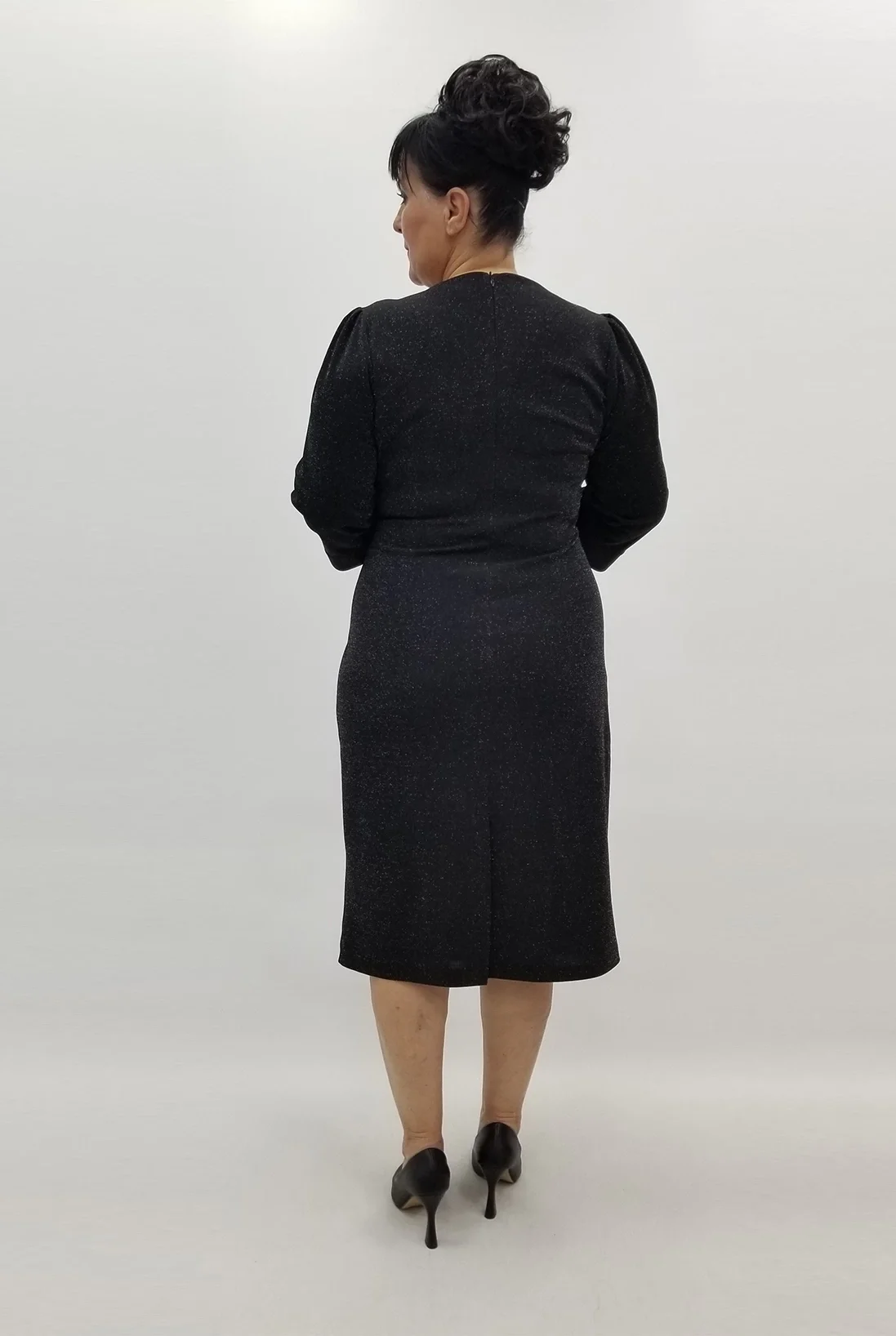 Miraggio Büyük Beden Elbise 99436 SİYAH