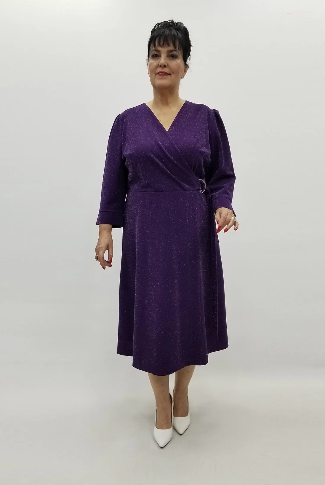 Miraggio Büyük Beden Elbise 99437 MOR