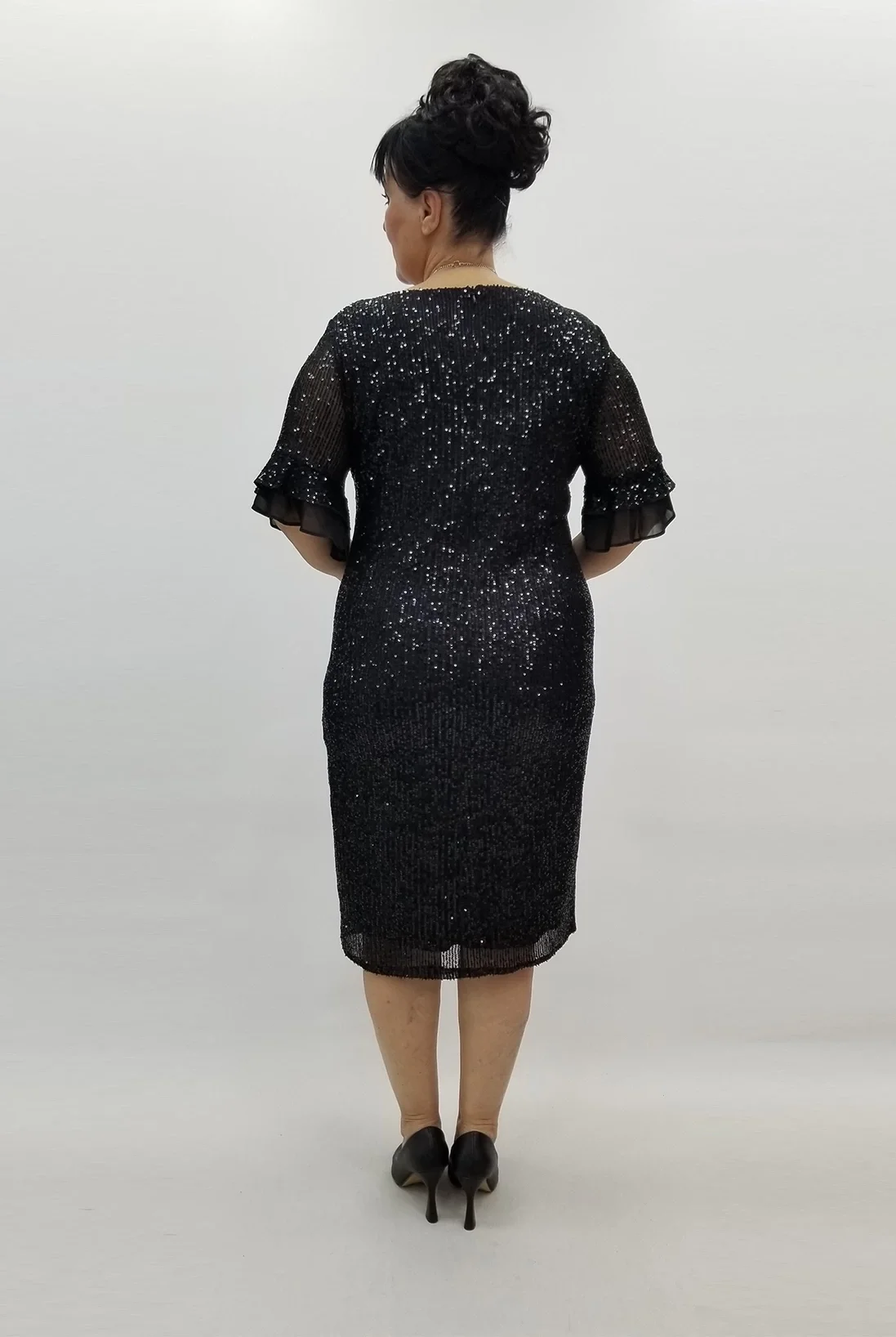 Miraggio Büyük Beden Elbise 99438 SİYAH