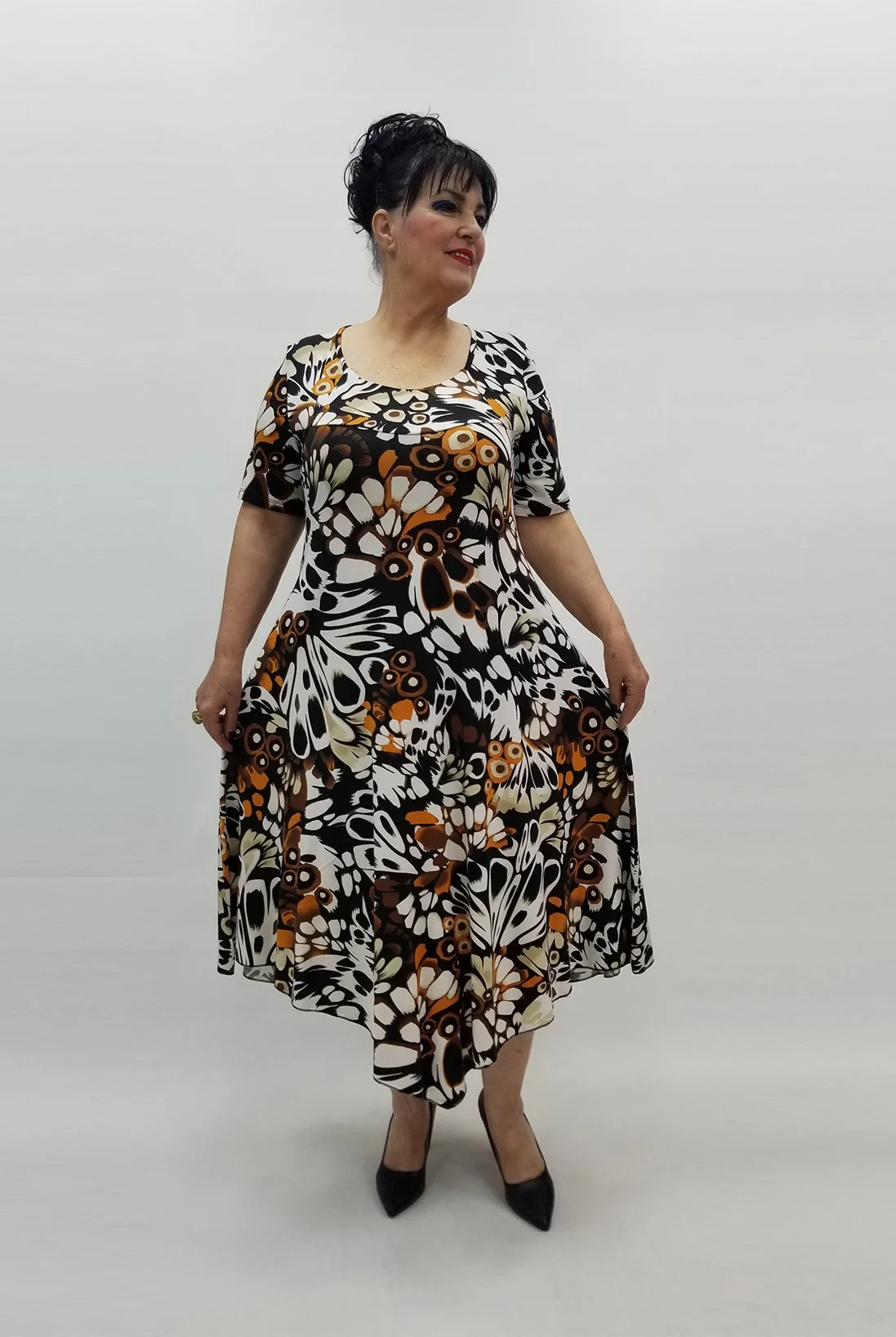 Miraggio Büyük Beden Elbise 99472 TABA