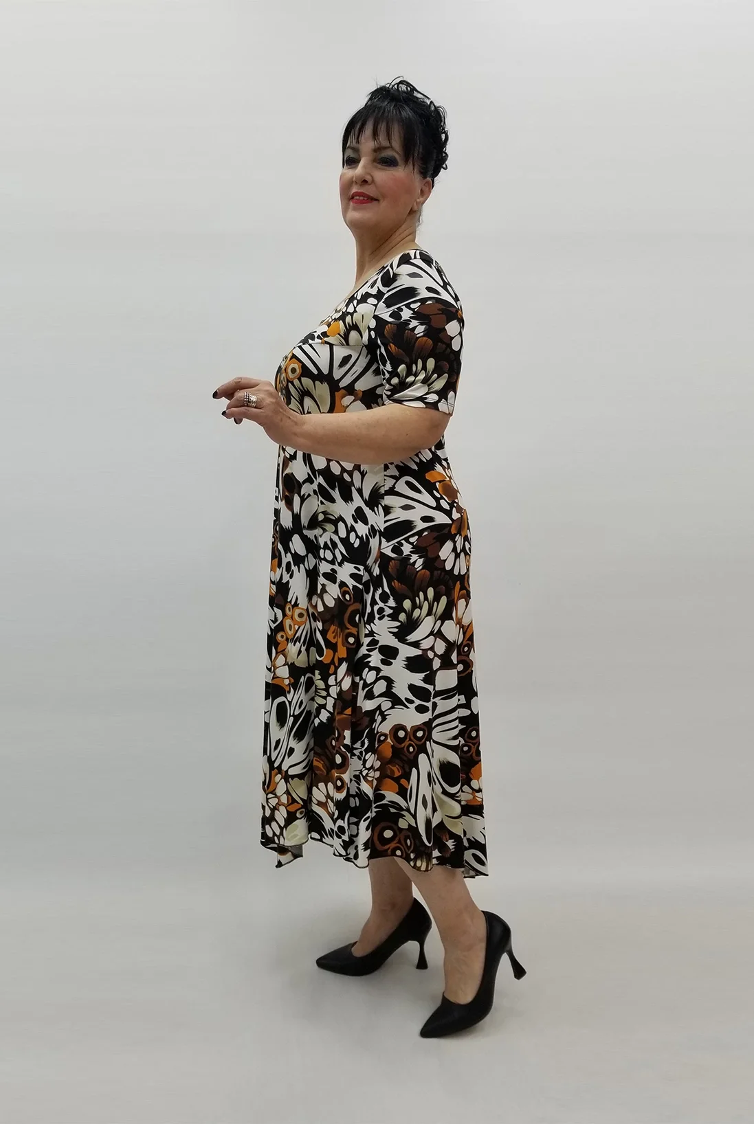 Miraggio Büyük Beden Elbise 99472 TABA