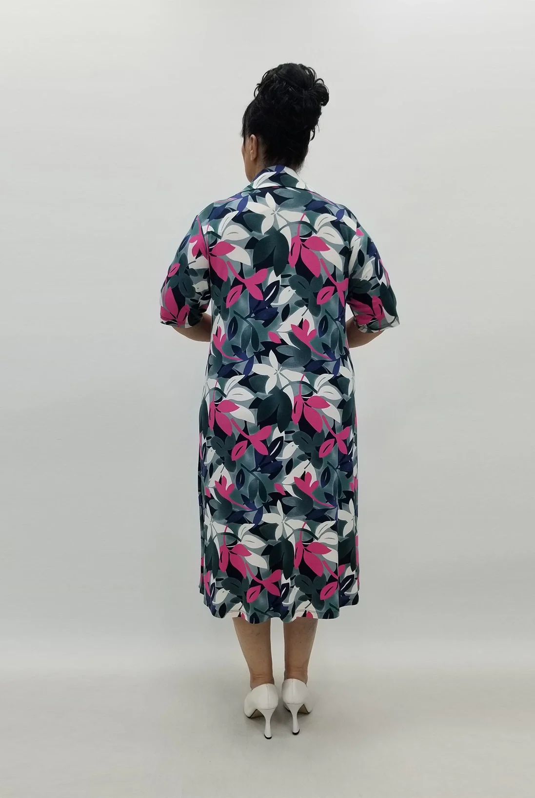 Miraggio Büyük Beden Elbise 99686 YEŞİL