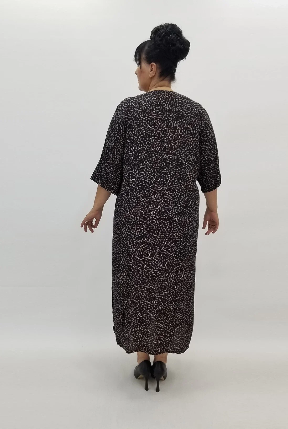 Miraggio Büyük Beden Elbise 99713 SİYAH