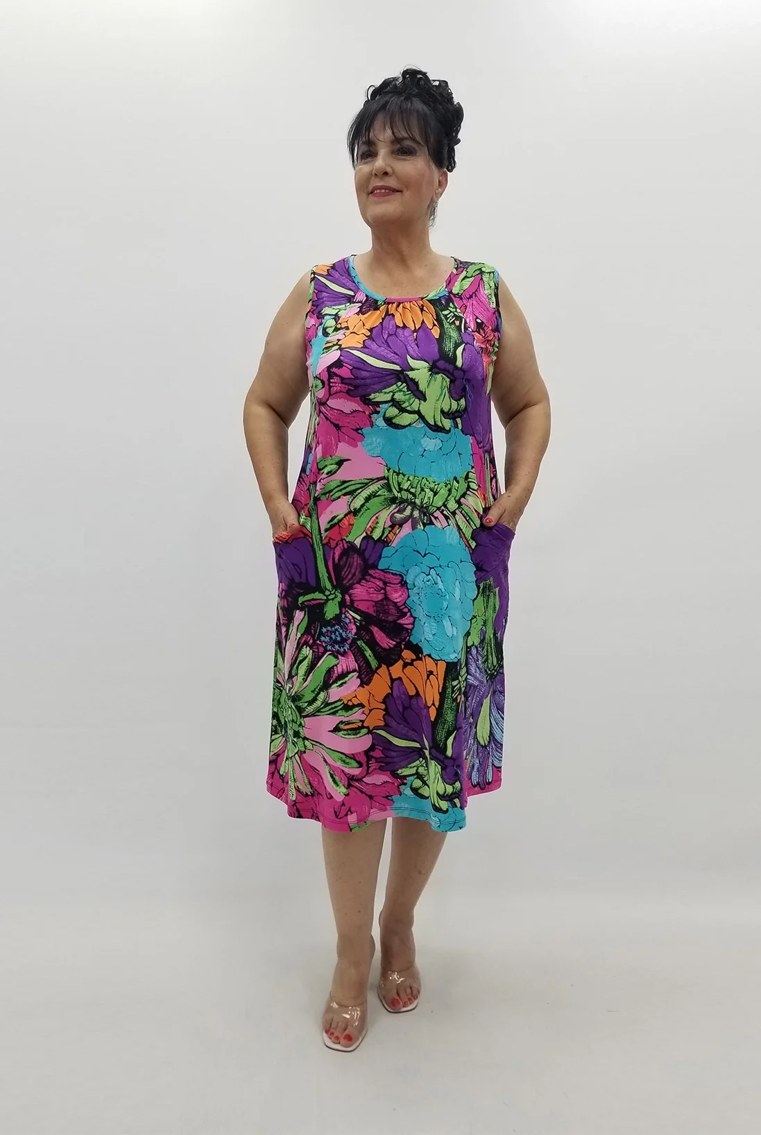 Miraggio Büyük Beden Elbise 99811 MOR