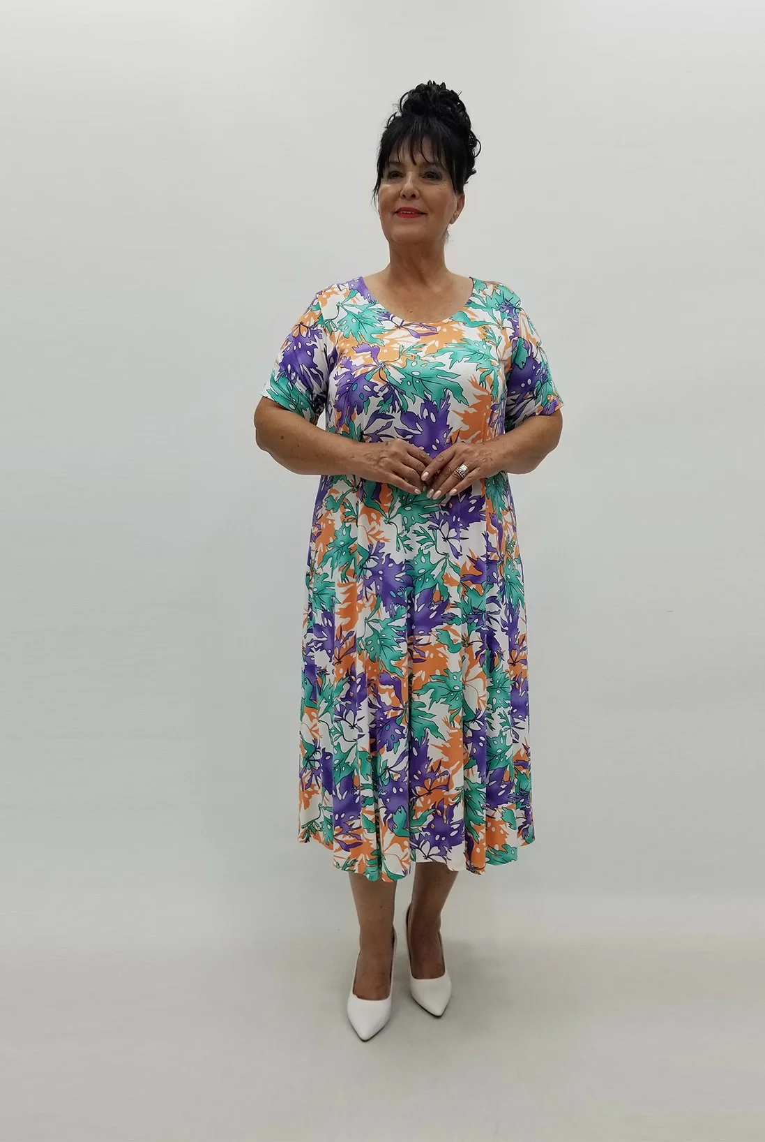 Miraggio Büyük Beden Elbise 99812 MOR