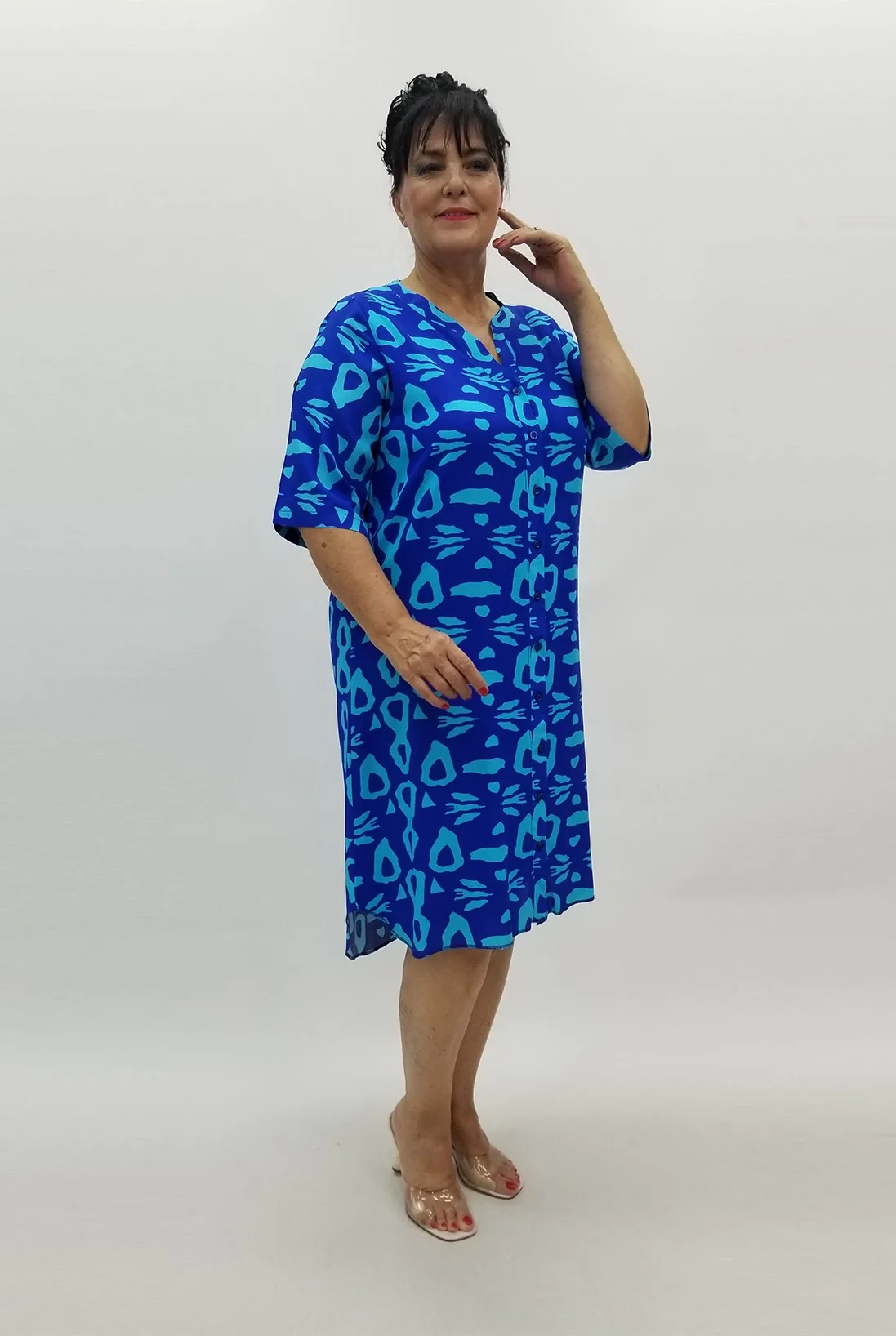 Miraggio Büyük Beden Elbise 99819 SAKS