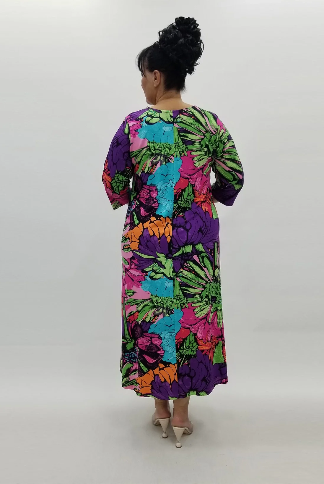 Miraggio Büyük Beden Elbise 99884 MOR/FUŞYA