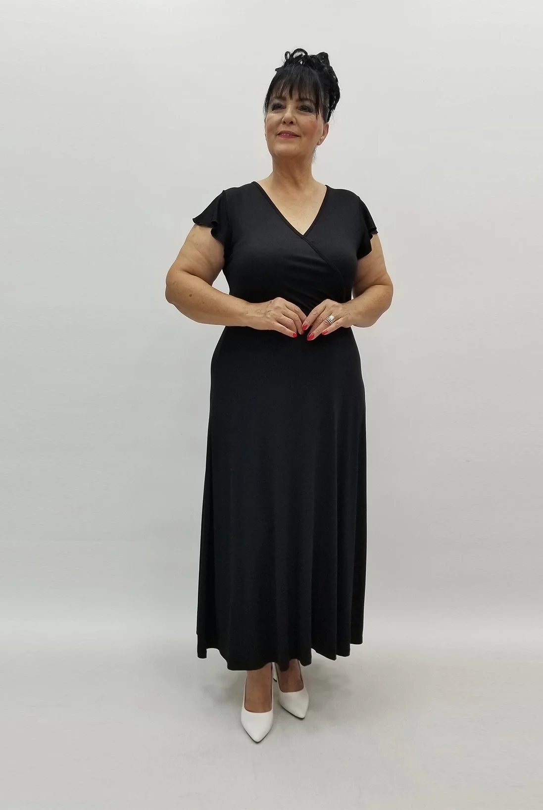 Miraggio Büyük Beden Elbise 99887 SİYAH