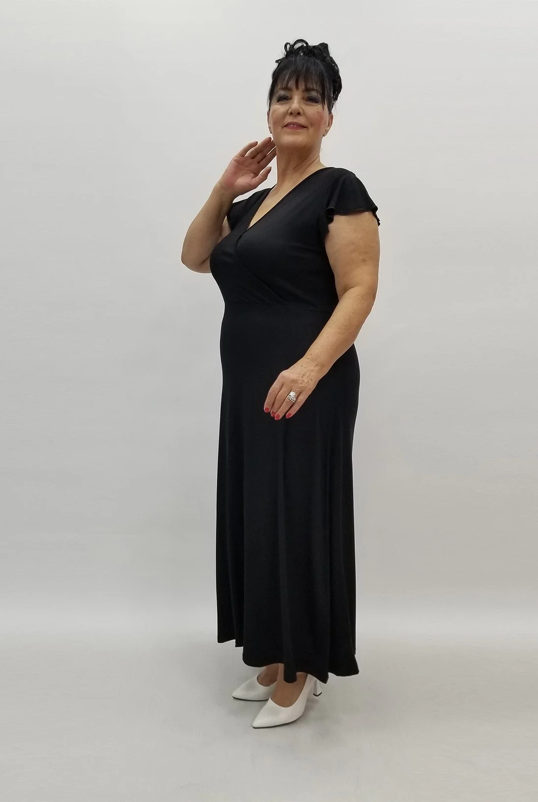 Miraggio Büyük Beden Elbise 99887 SİYAH