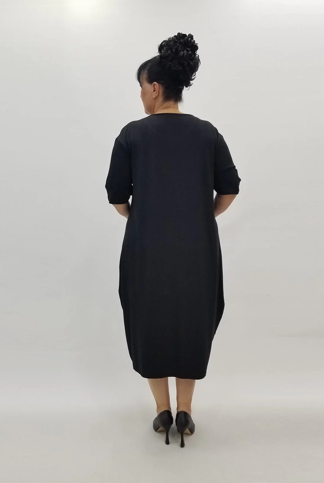 Miraggio Büyük Beden Elbise 99898 SİYAH