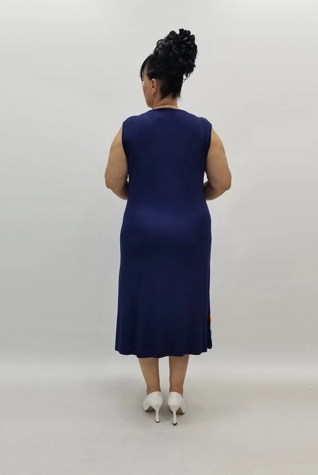 Miraggio Büyük Beden Elbise 99920 LACİVERT