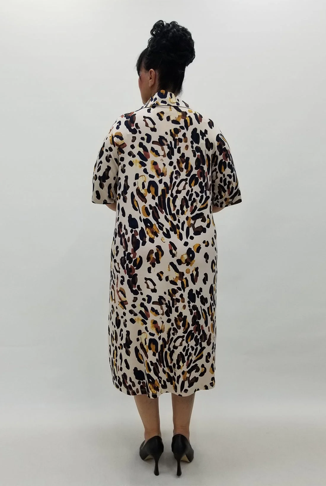 Miraggio Büyük Beden Elbise 99921 KREM