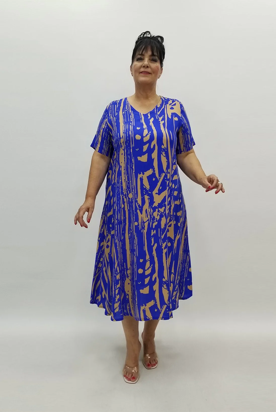 Miraggio Büyük Beden Elbise 99929 SAKS