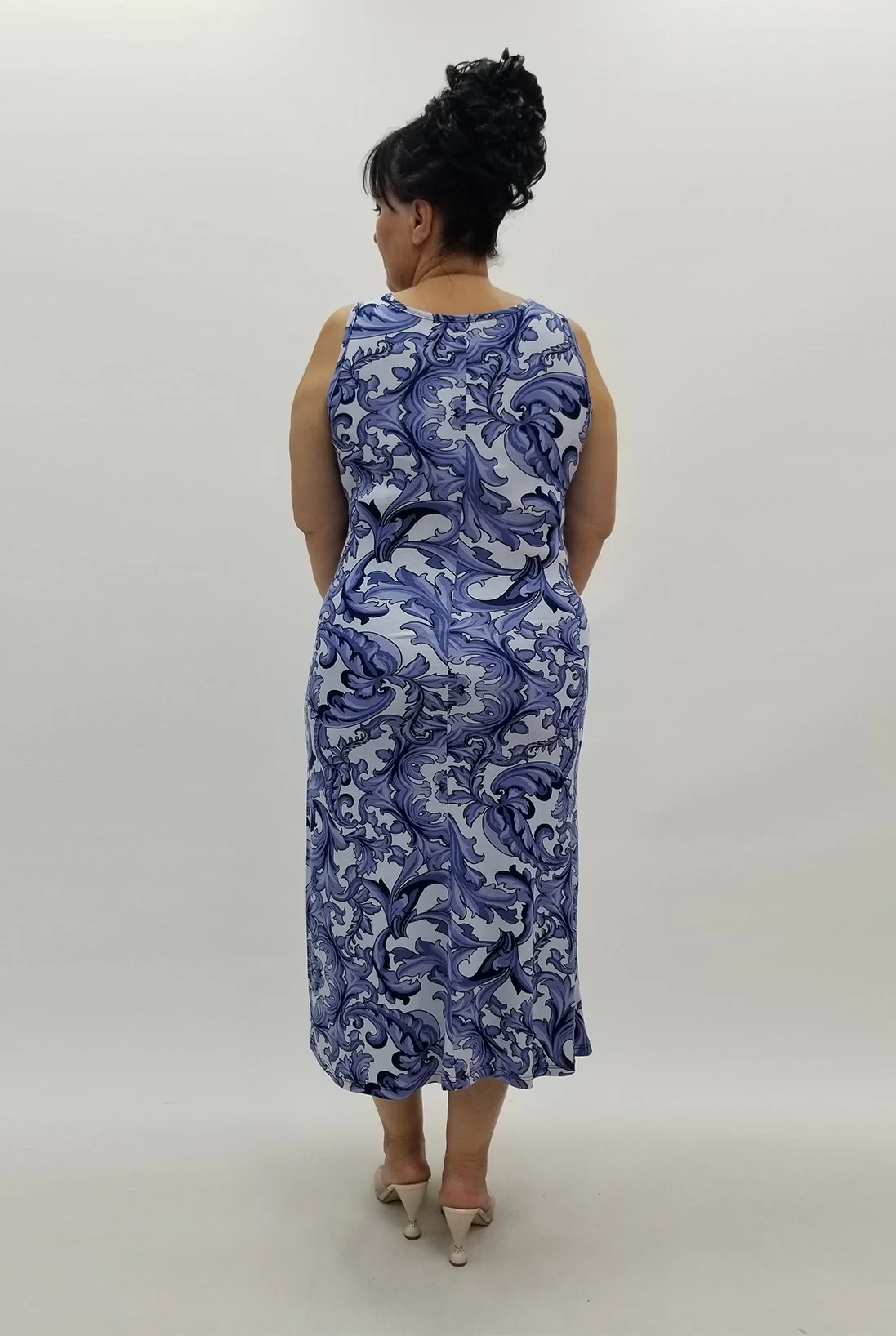 Miraggio Büyük Beden Elbise 99931 MAVİ