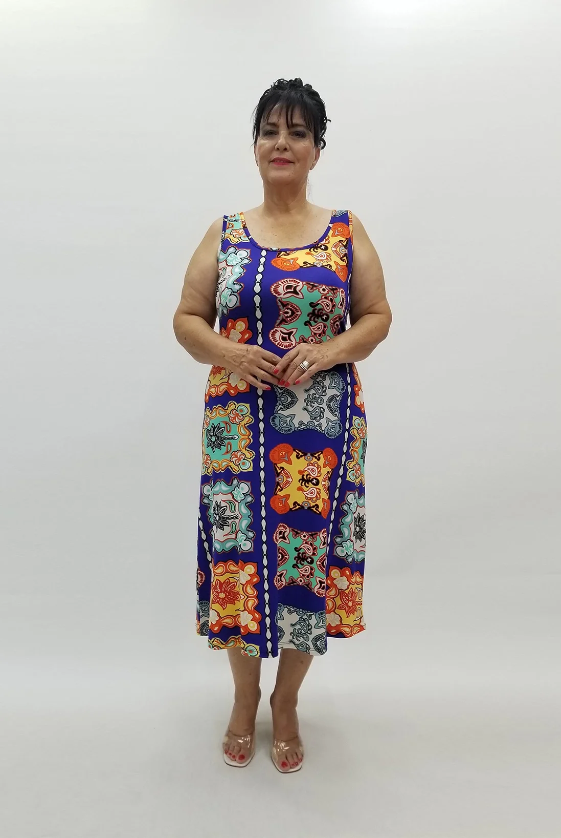 Miraggio Büyük Beden Elbise 99931 SAKS