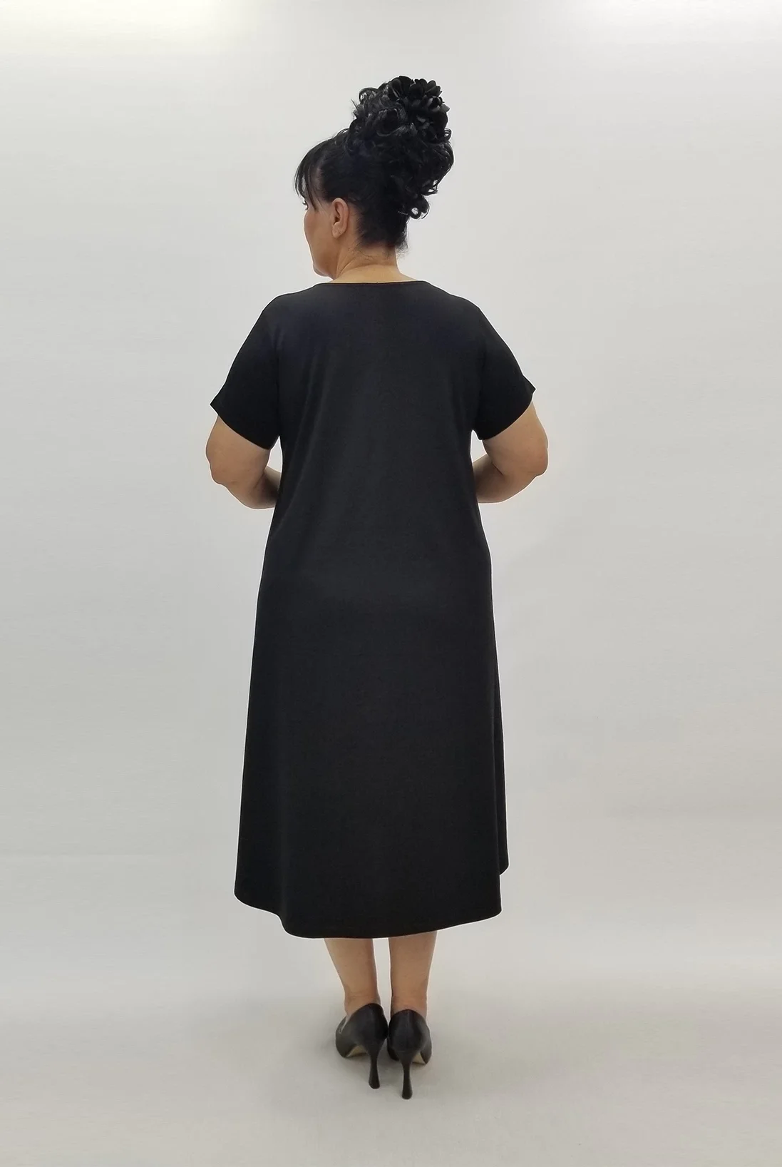 Miraggio Büyük Beden Elbise 99932 SİYAH