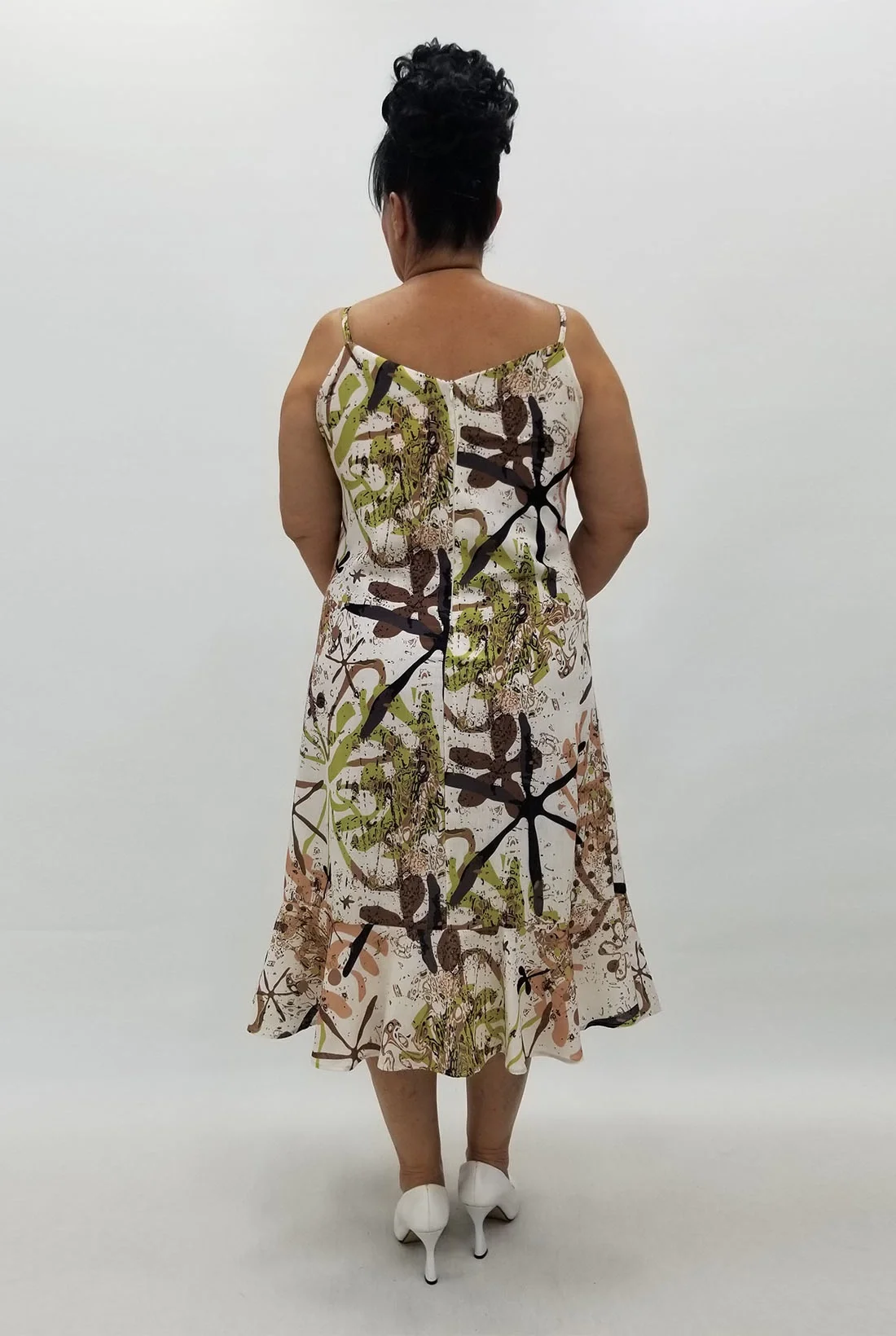 Miraggio Büyük Beden Elbise 99942 KAHVE