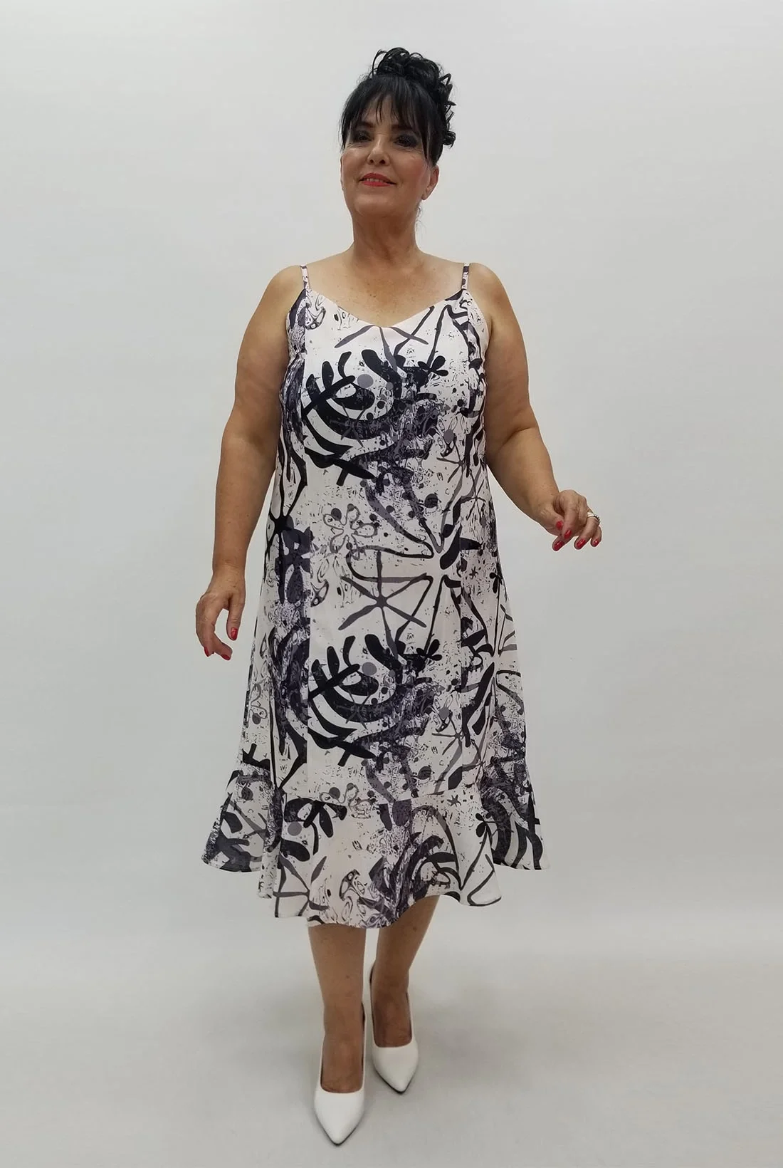 Miraggio Büyük Beden Elbise 99942 SİYAH