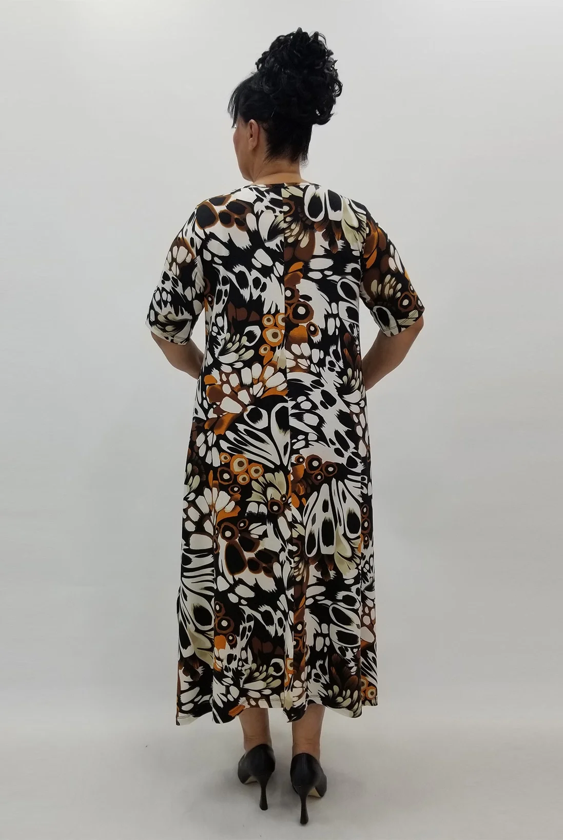 Miraggio Büyük Beden Elbise 99954 TABA