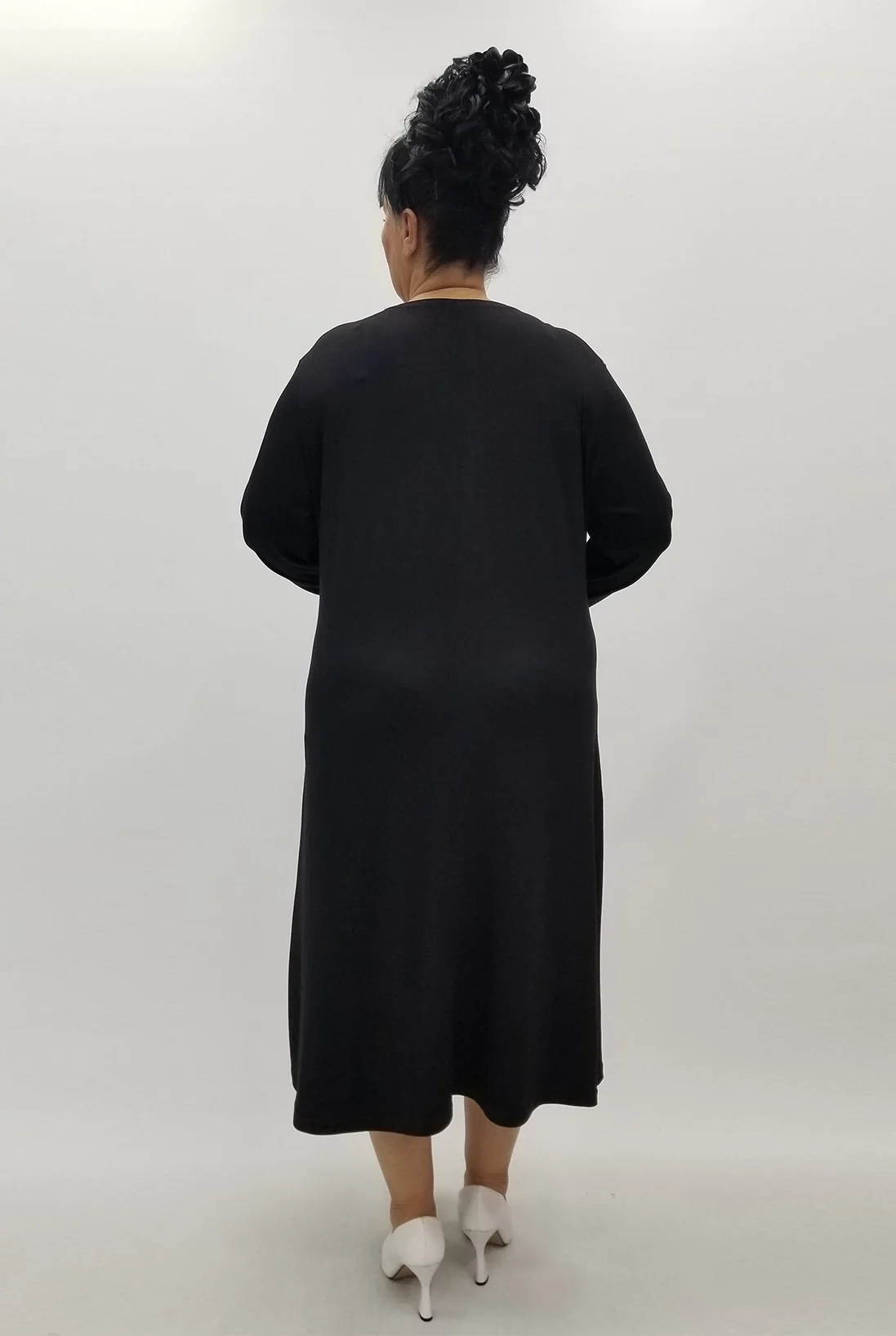 Miraggio Büyük Beden Elbise 99987 SİYAH