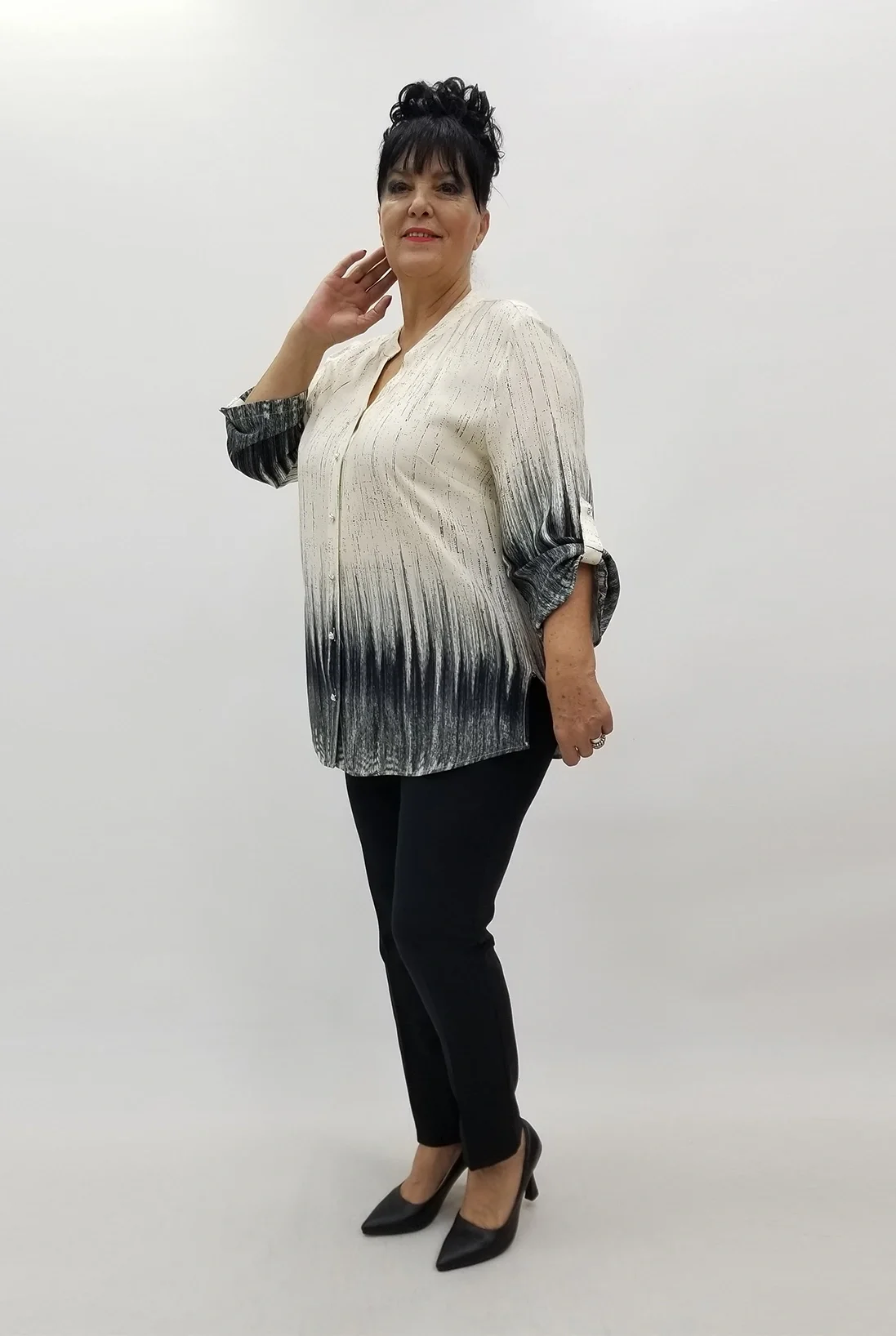 Miraggio Büyük Beden Gömlek 4034 SİYAH