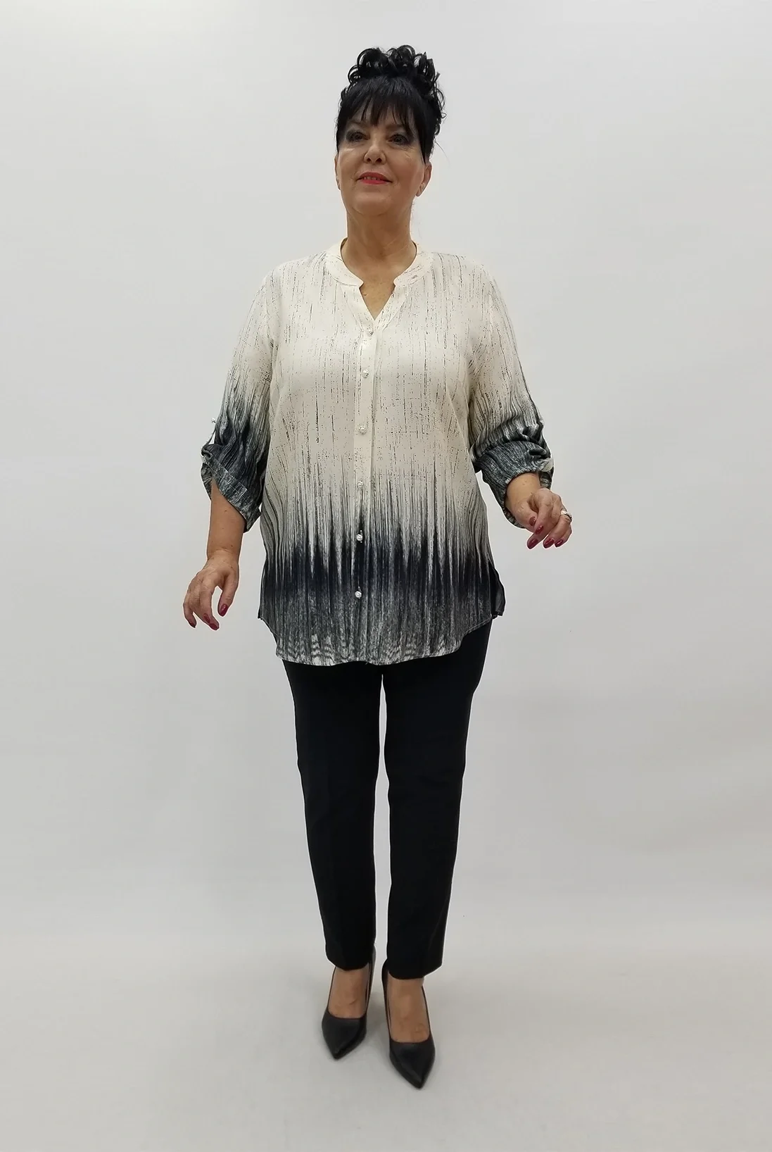 Miraggio Büyük Beden Gömlek 4034 SİYAH