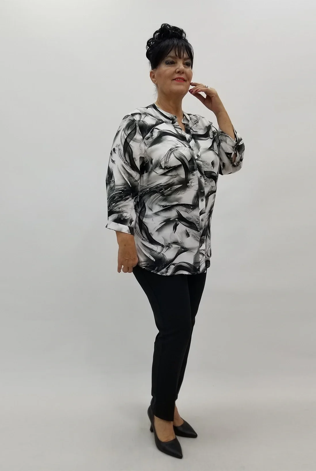 Miraggio Büyük Beden Gömlek 4037 SİYAH