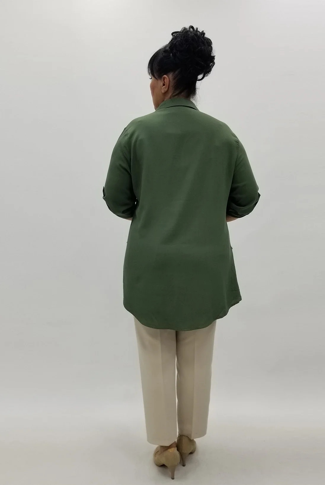 Miraggio Büyük Beden Gömlek 90242 HAKİ